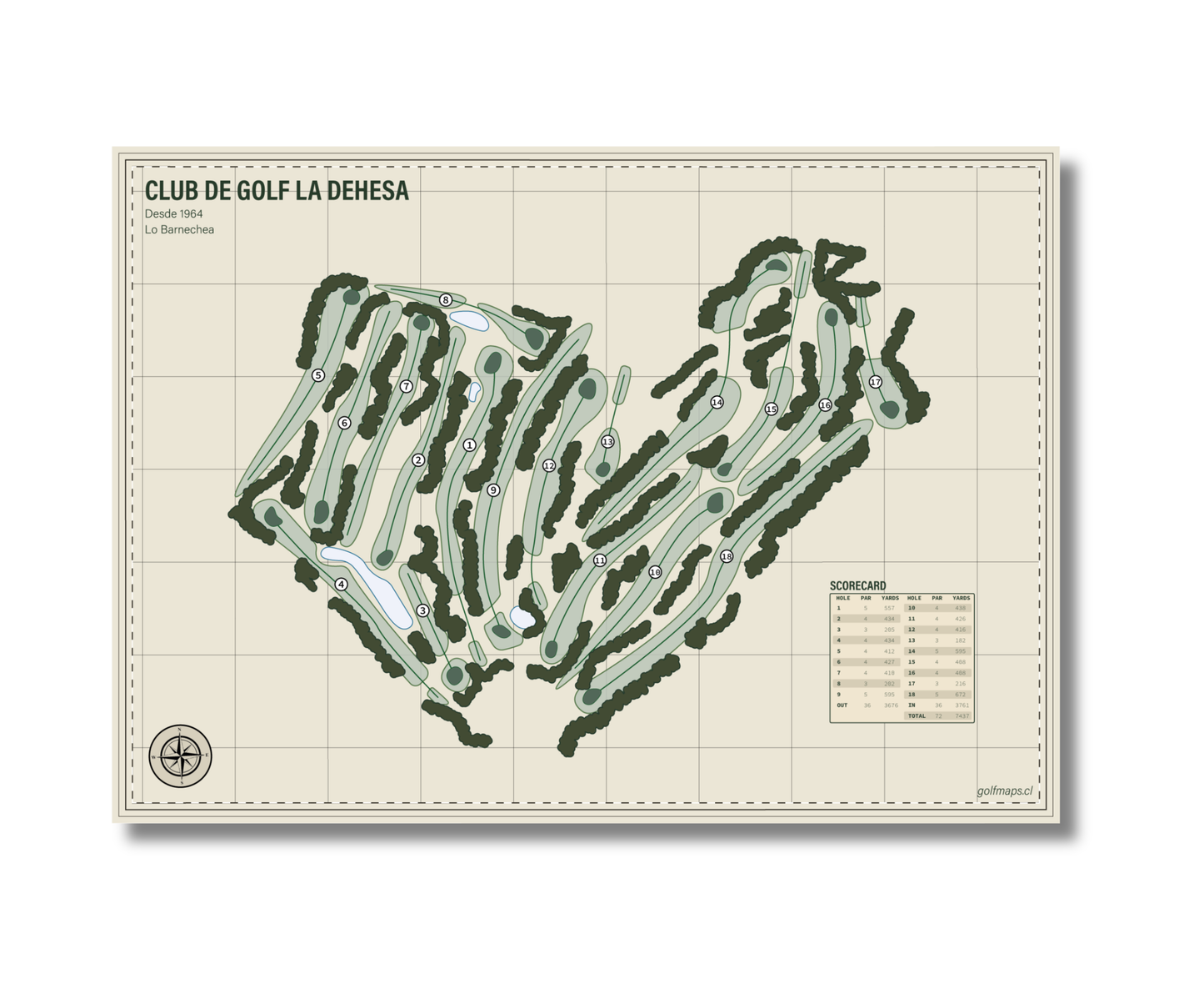 Lámina Club de Golf La Dehesa - Safari Series