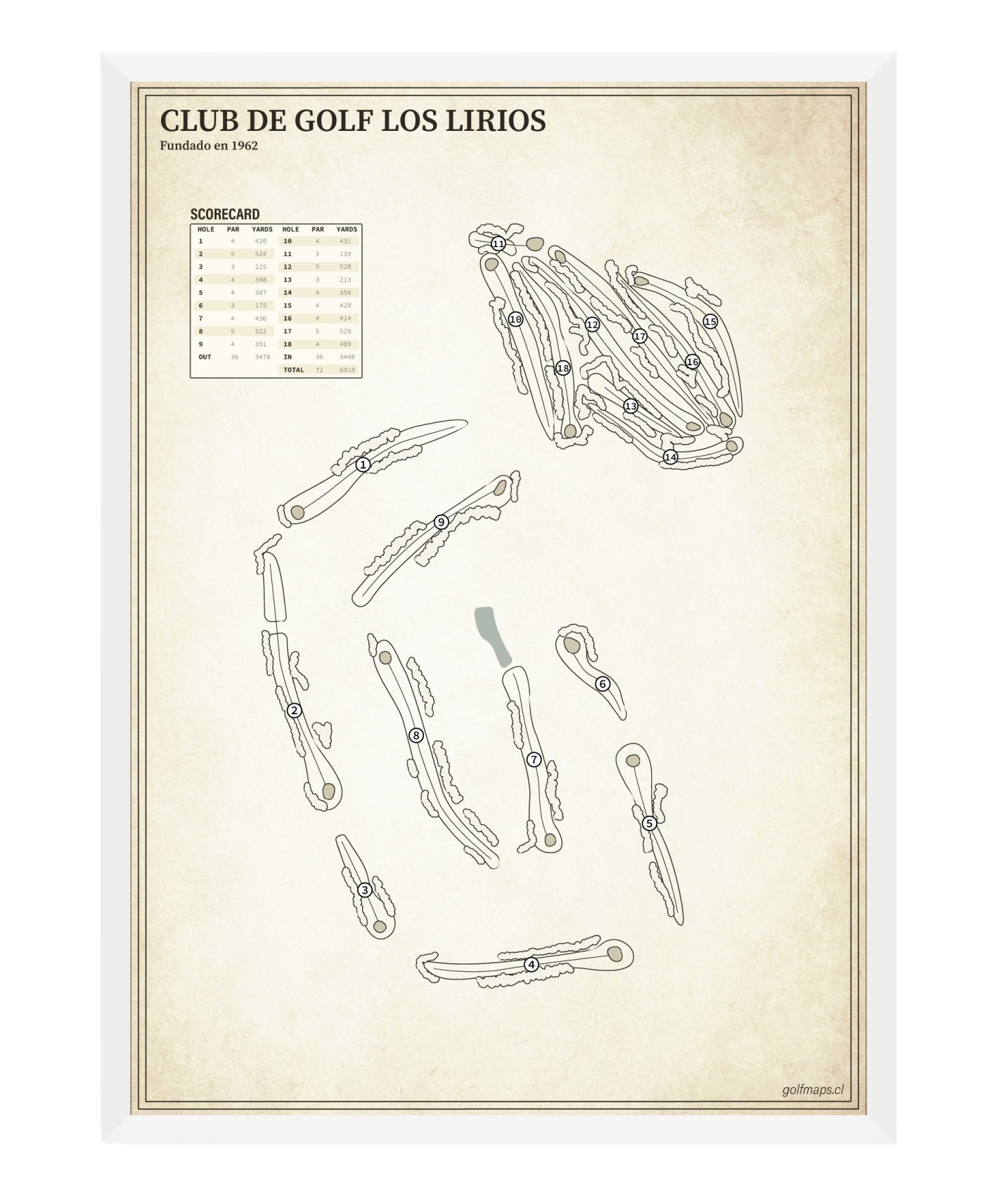 Club de Golf Los Lirios - Treasure Map Series