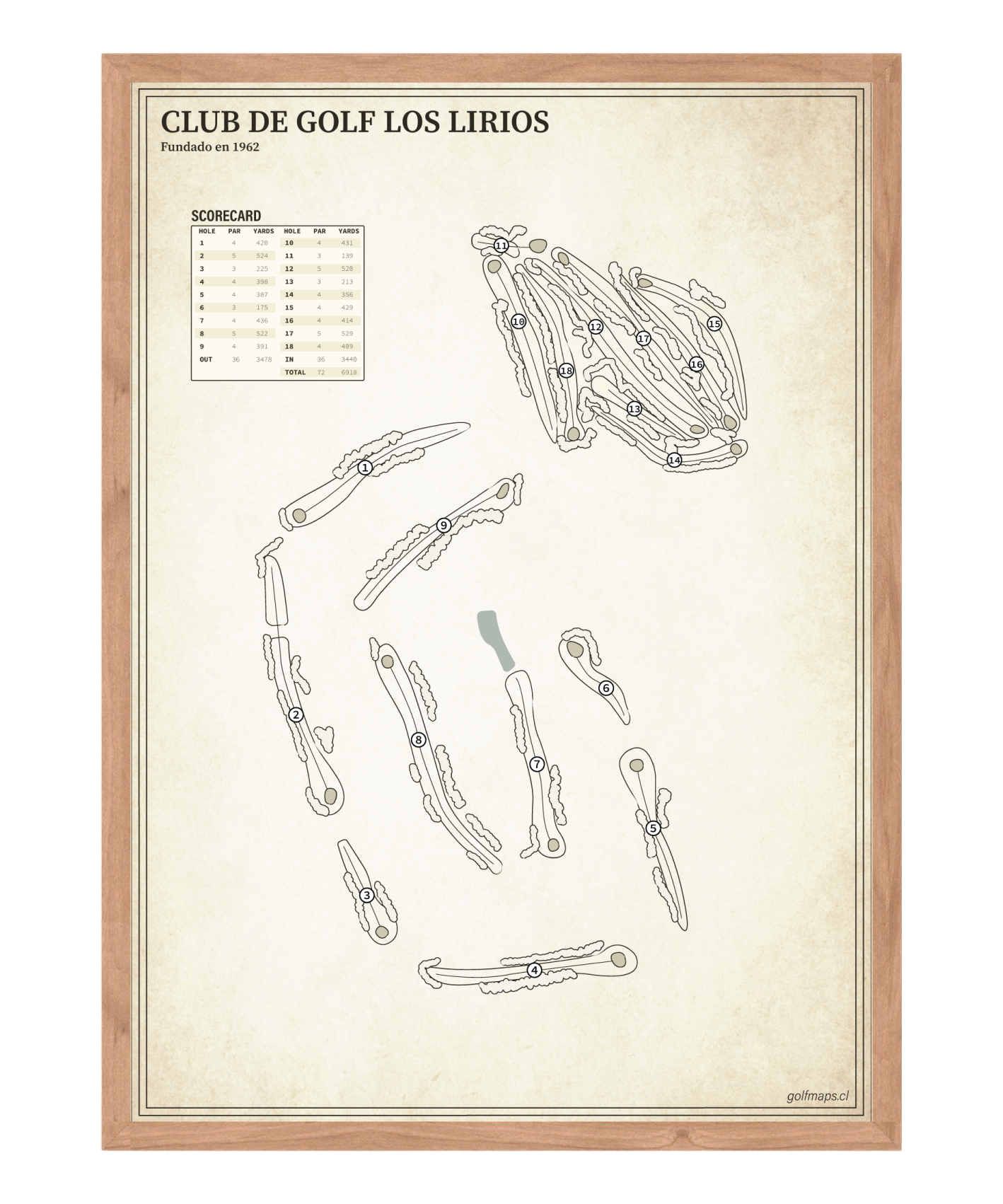 Club de Golf Los Lirios - Treasure Map Series
