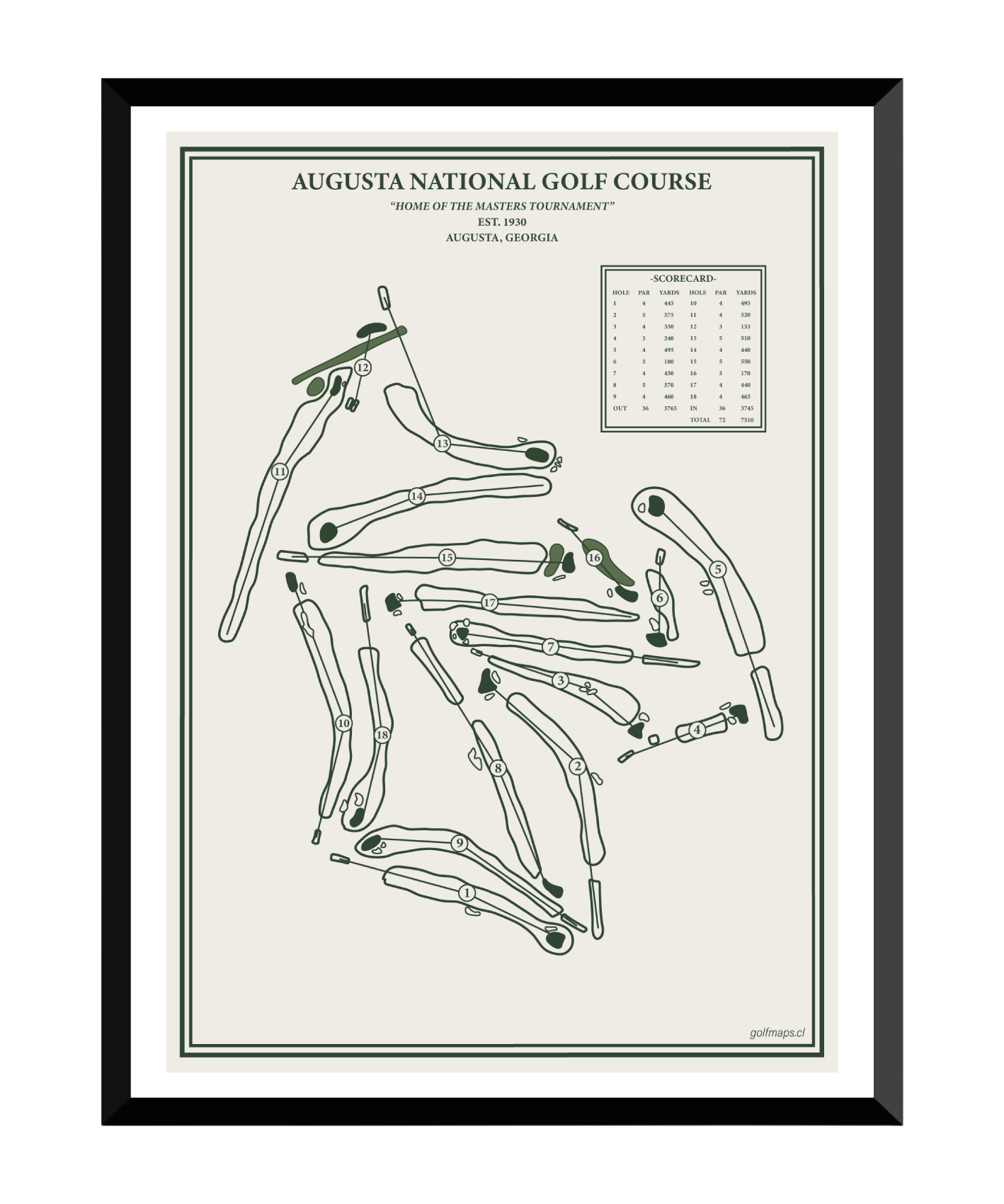 Augusta National Golf Course - Special Edition