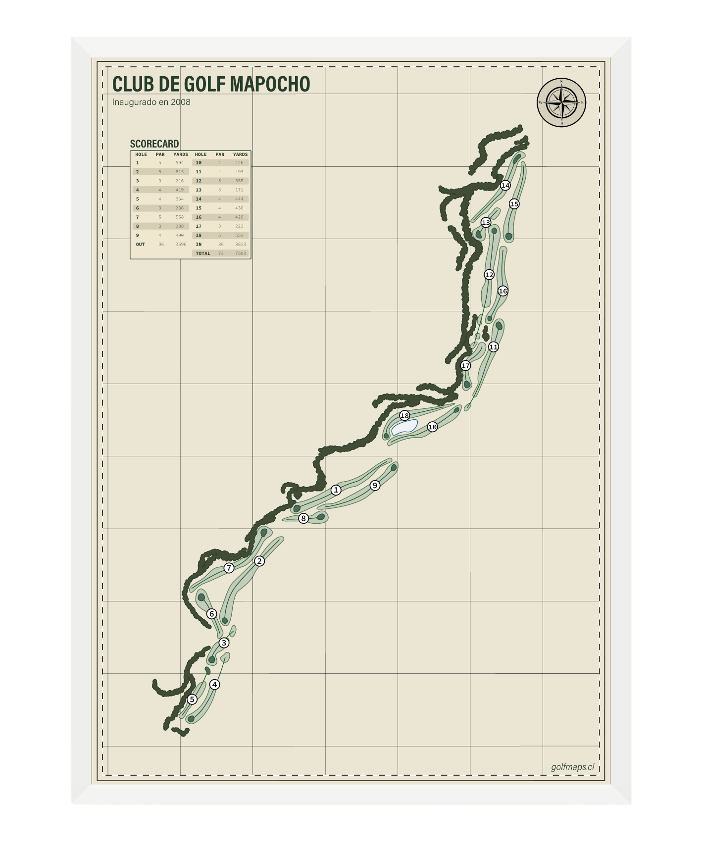 Club de Golf Mapocho - Treasure Map Series
