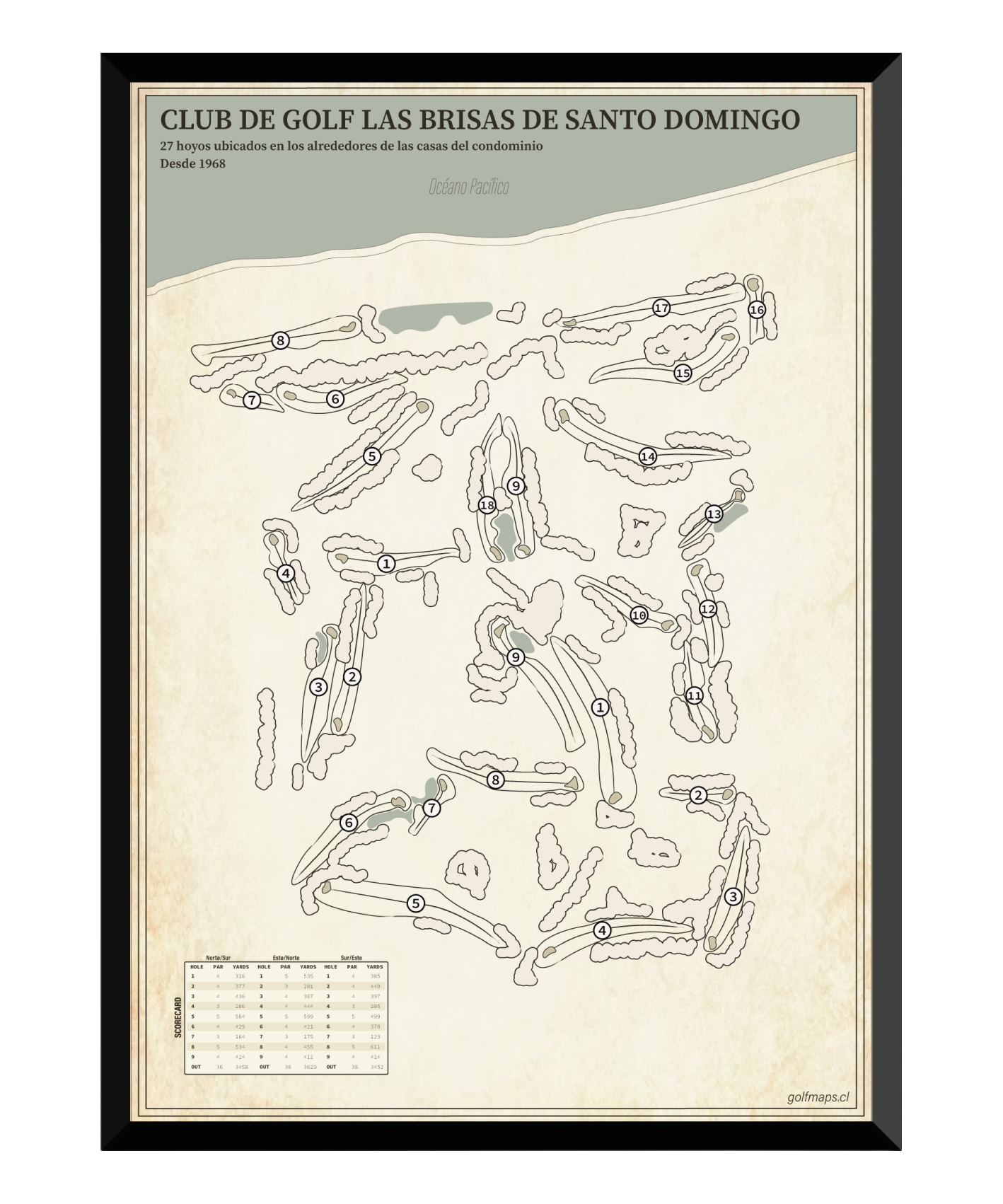 Club de Golf Las Brisas de Santo Domingo - Treasure Map Series