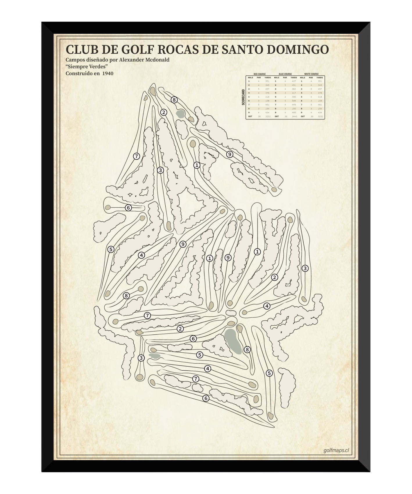 Club de Golf Rocas de Santo Domingo - Treasure Map Series