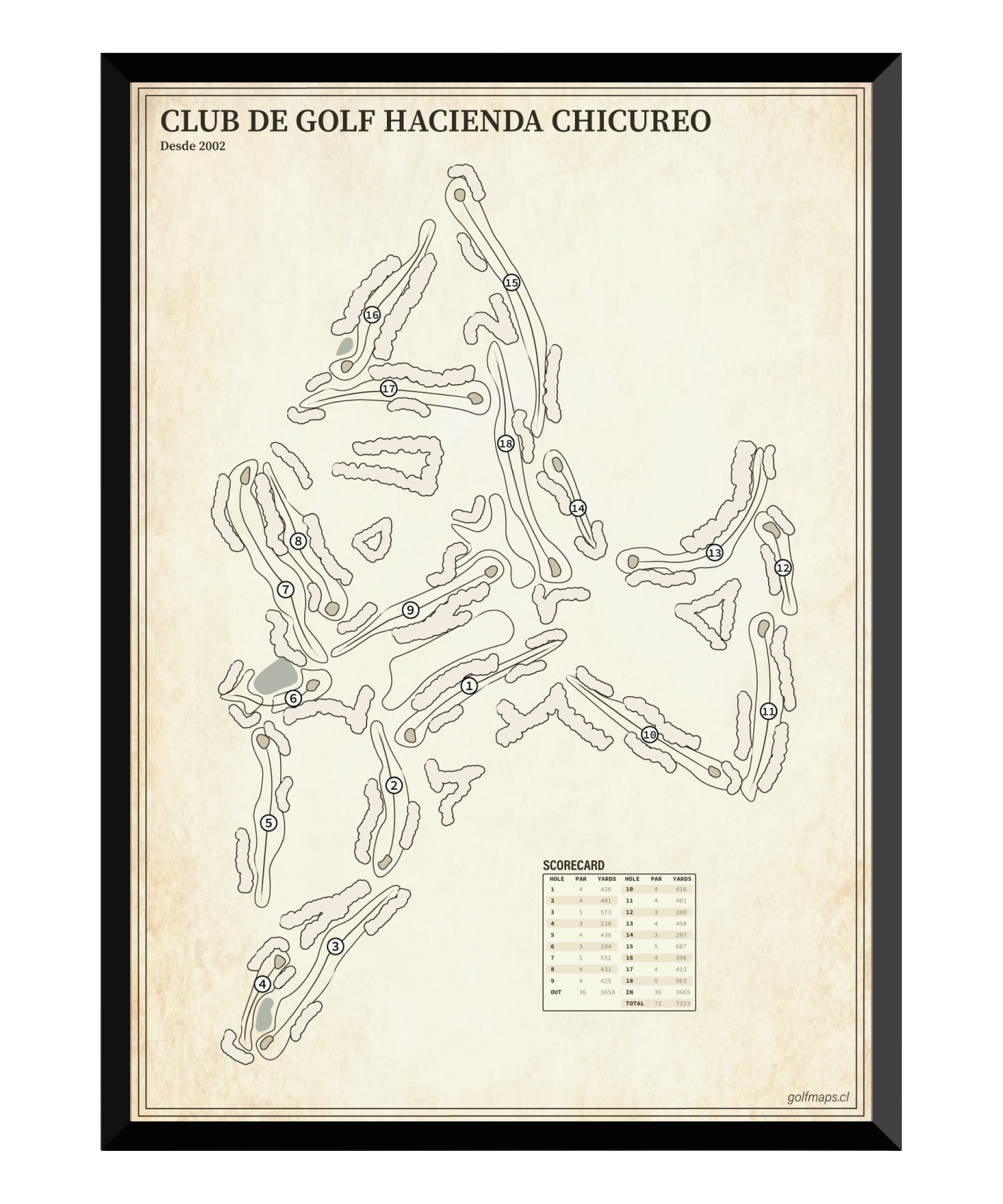 Club de Golf Hacienda Chicureo - Treasure Map Series