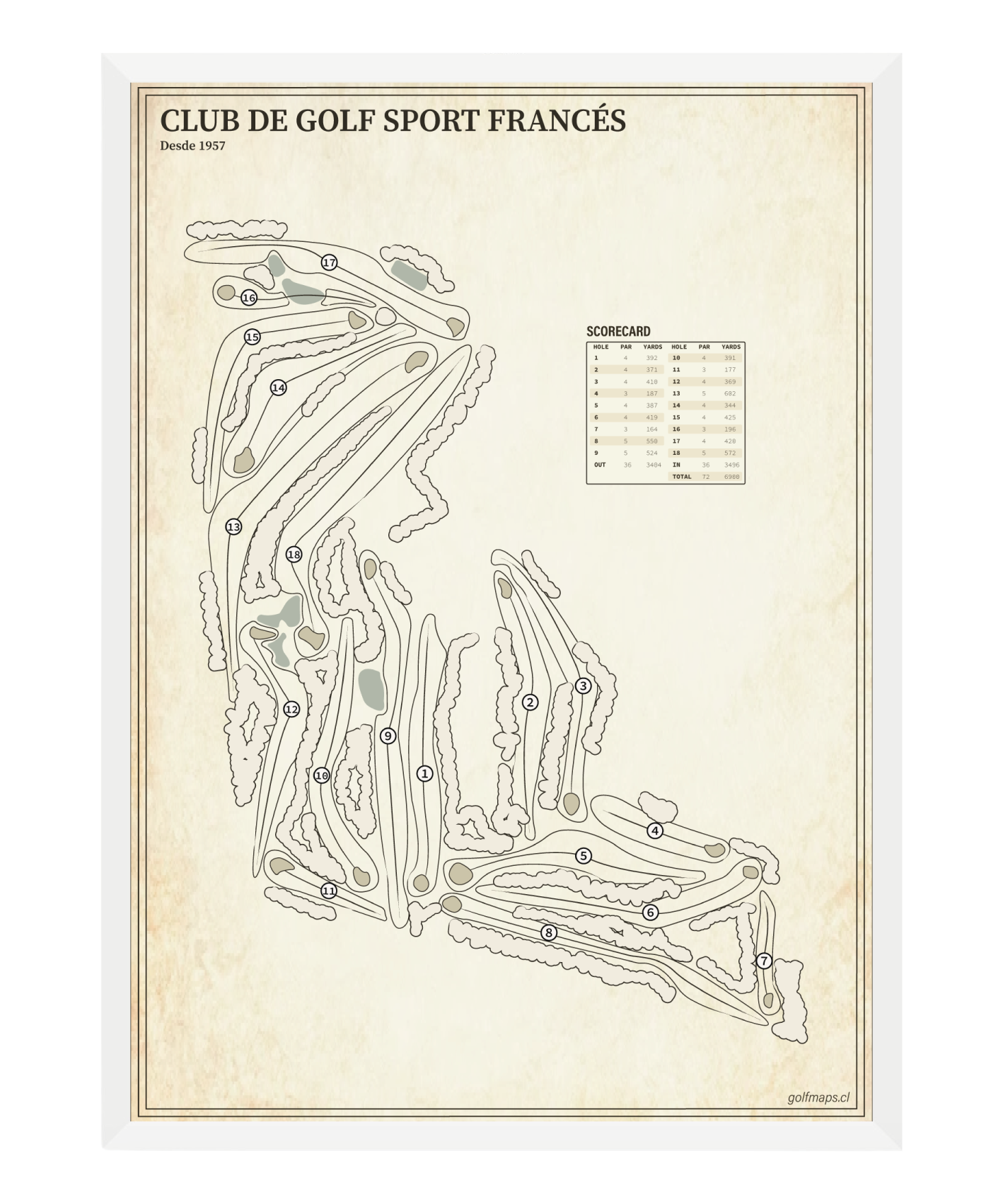 Club de Golf Sport Francés - Treasure Map Series