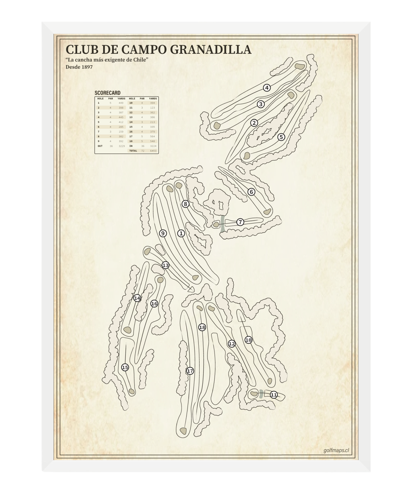 Club de Campo Granadilla - Treasure Map Series
