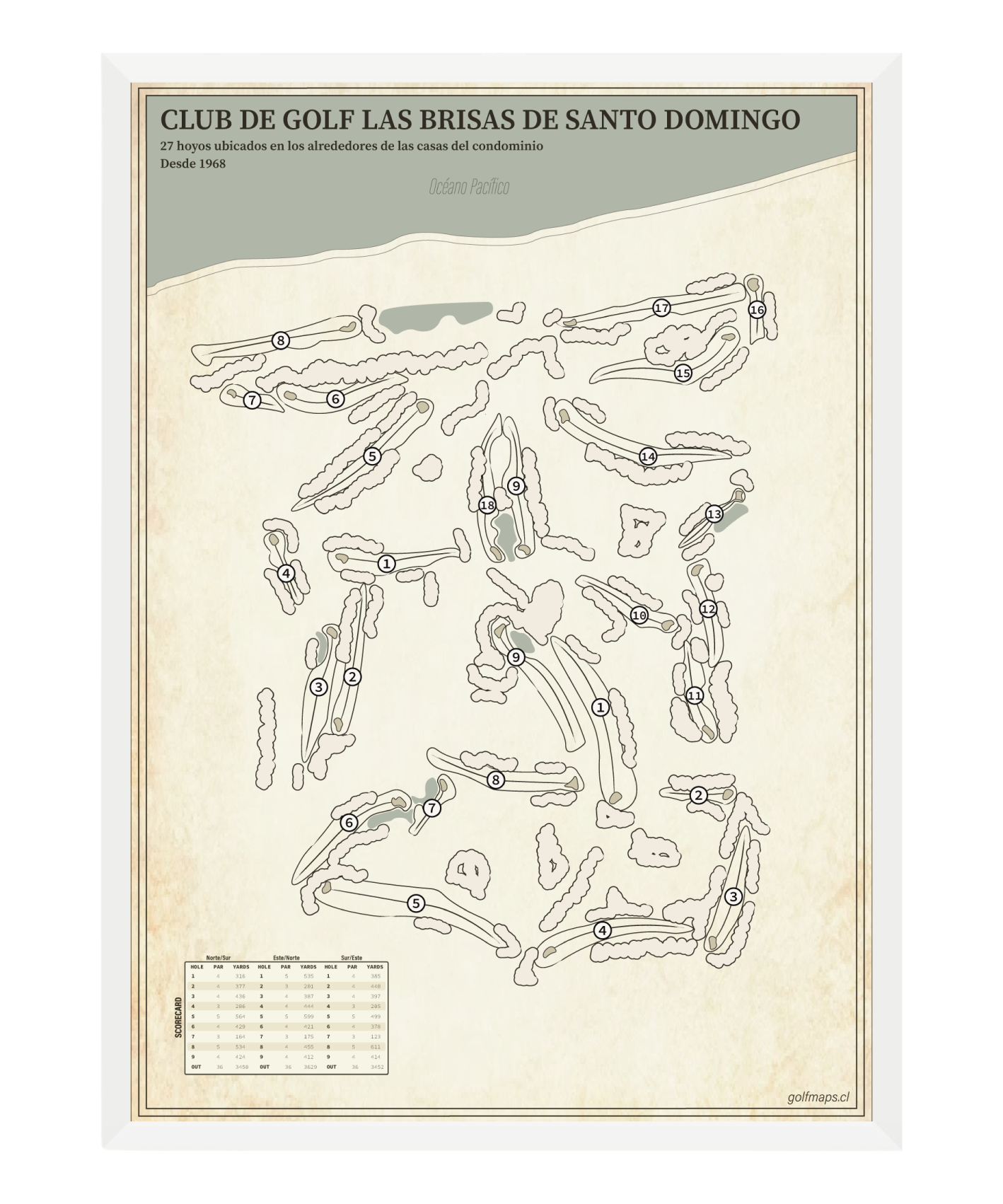 Club de Golf Las Brisas de Santo Domingo - Treasure Map Series