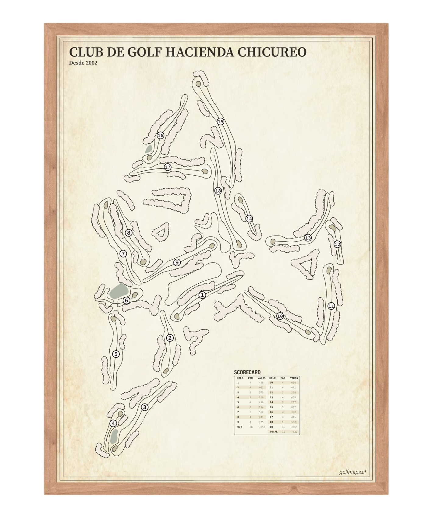 Club de Golf Hacienda Chicureo - Treasure Map Series