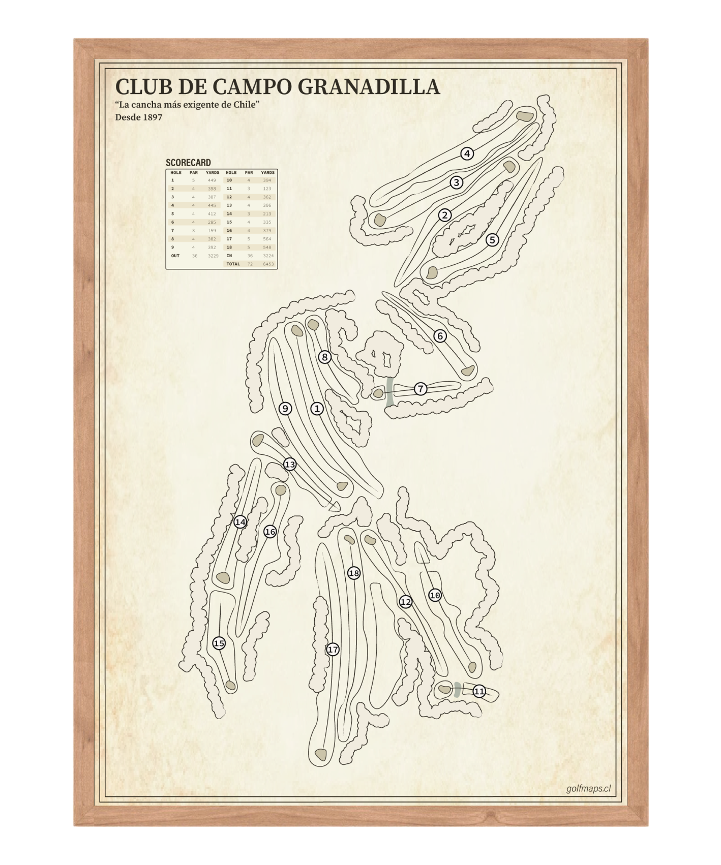 Club de Campo Granadilla - Treasure Map Series