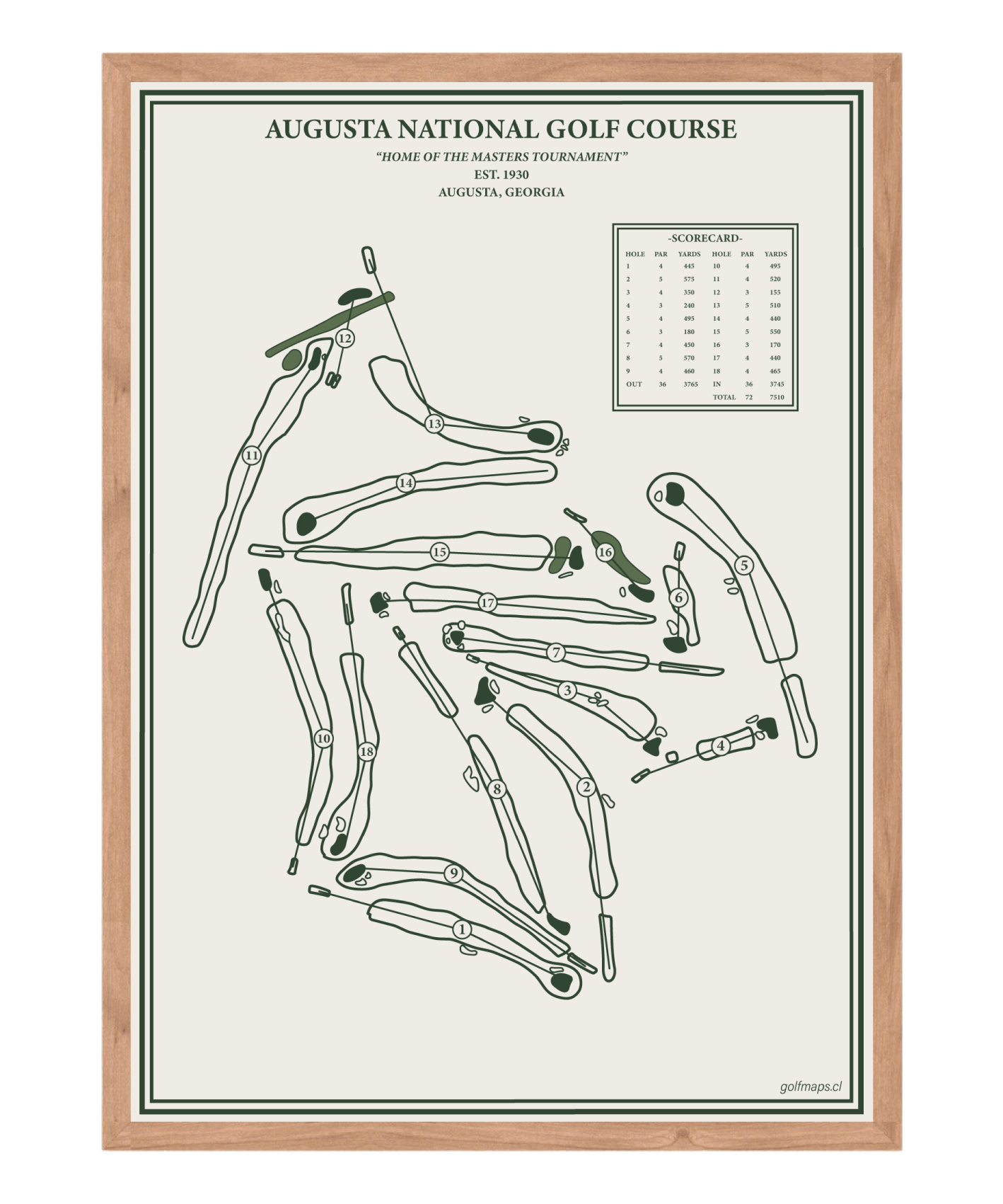 Augusta National Golf Course - Special Edition