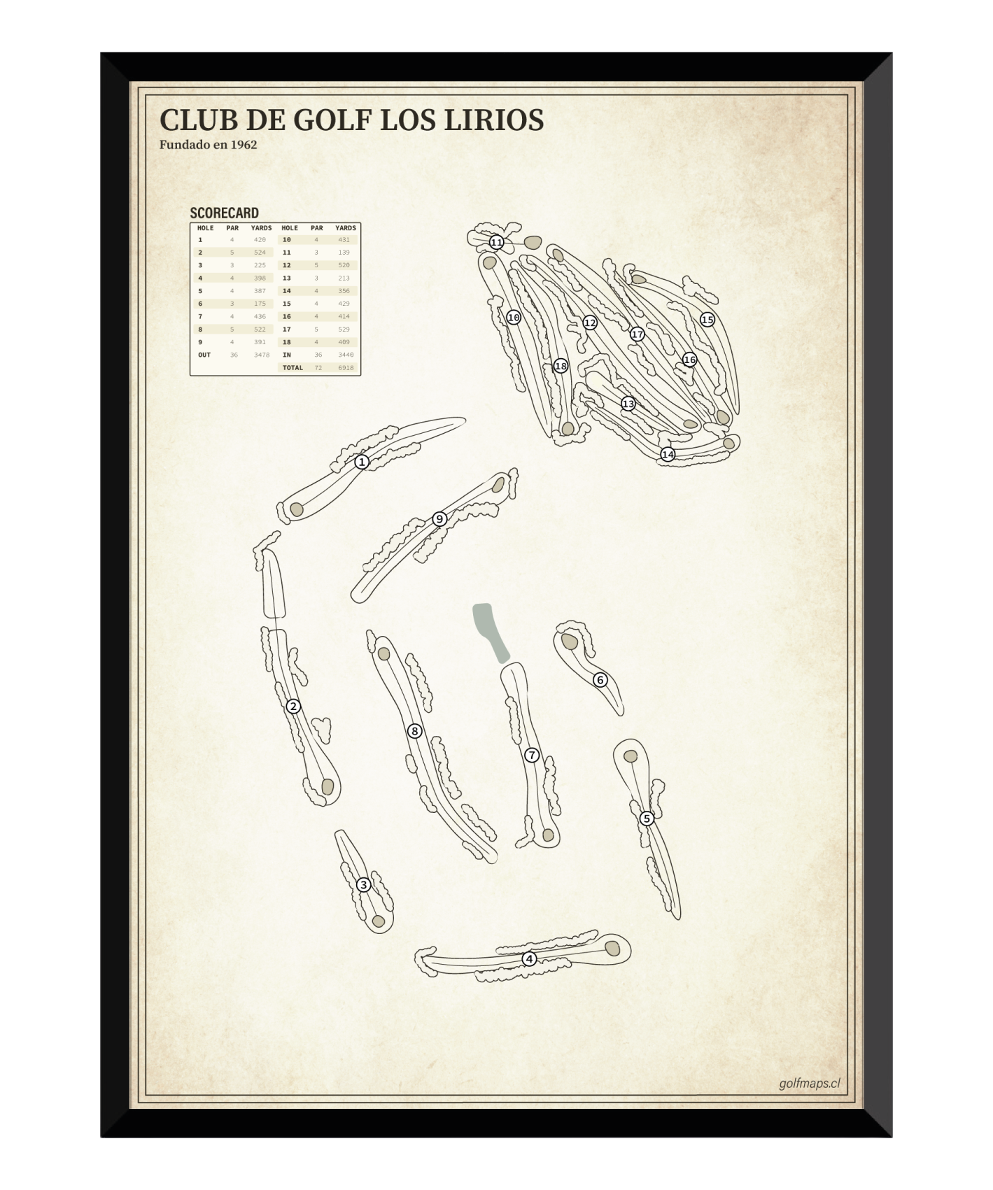 Club de Golf Los Lirios - Treasure Map Series