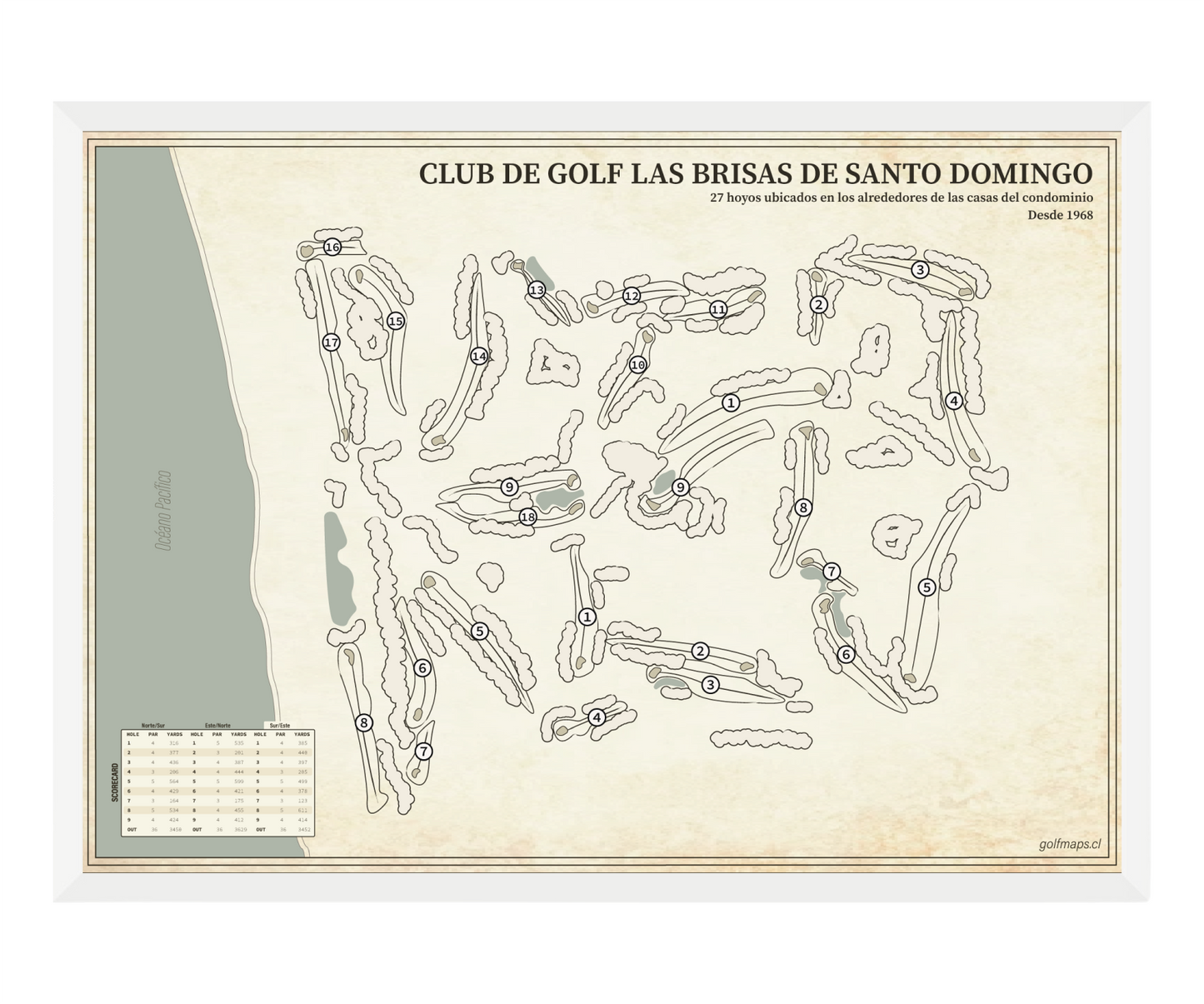 Club de Golf Las Brisas de Santo Domingo - Treasure Map Series