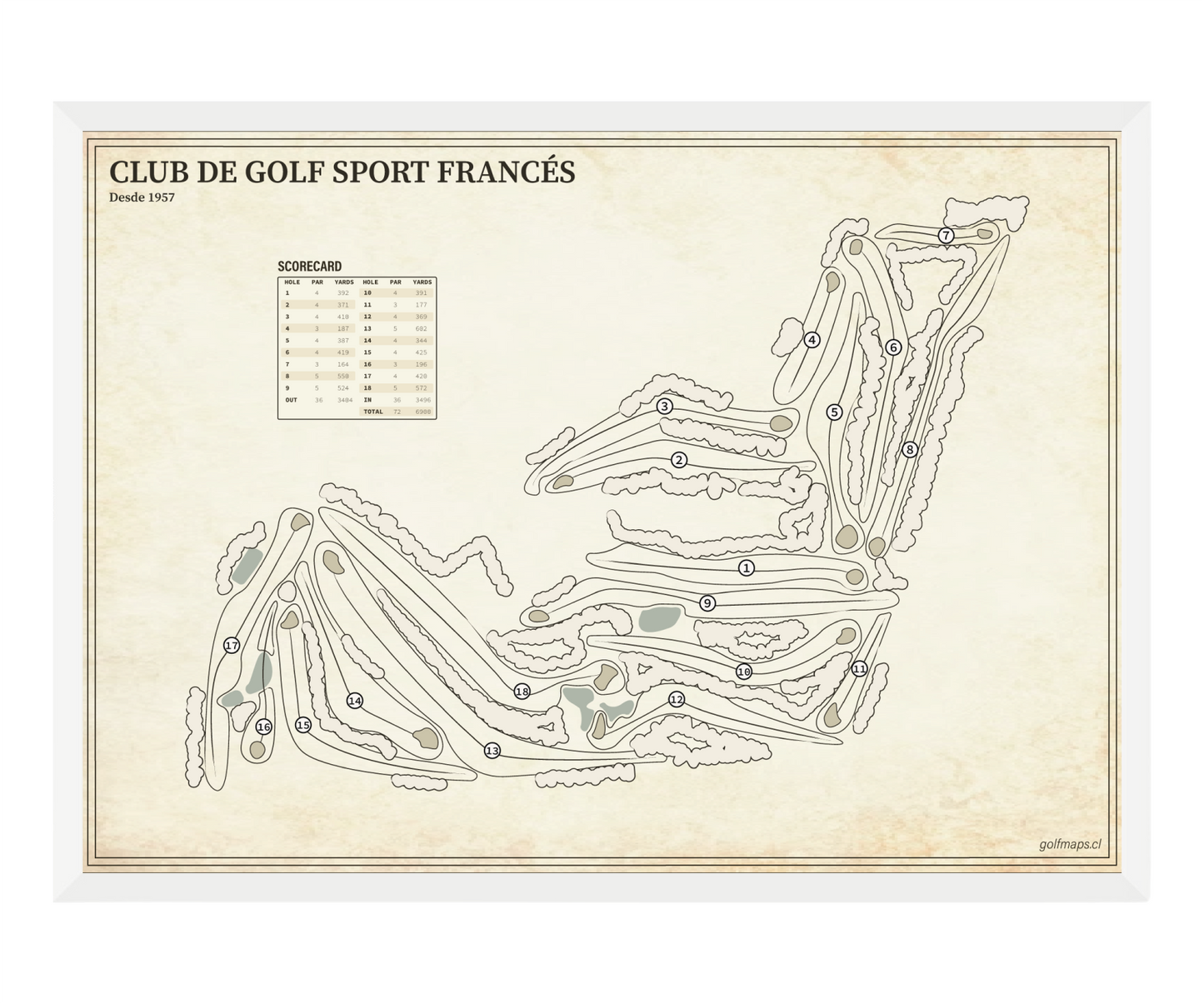 Club de Golf Sport Francés - Treasure Map Series