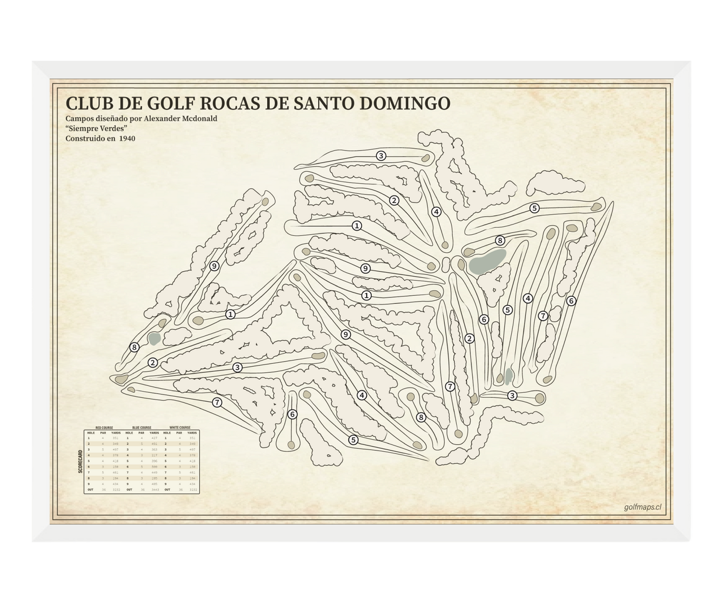 Club de Golf Rocas de Santo Domingo - Treasure Map Series
