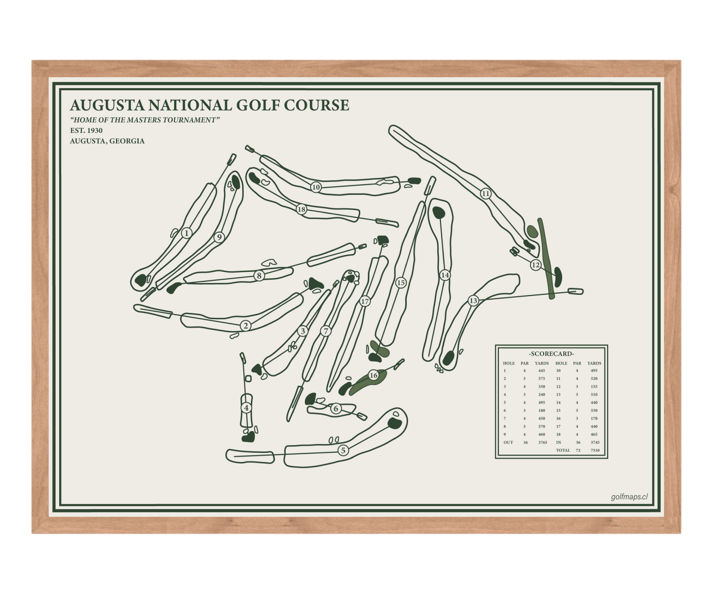 Augusta National Golf Course - Special Edition