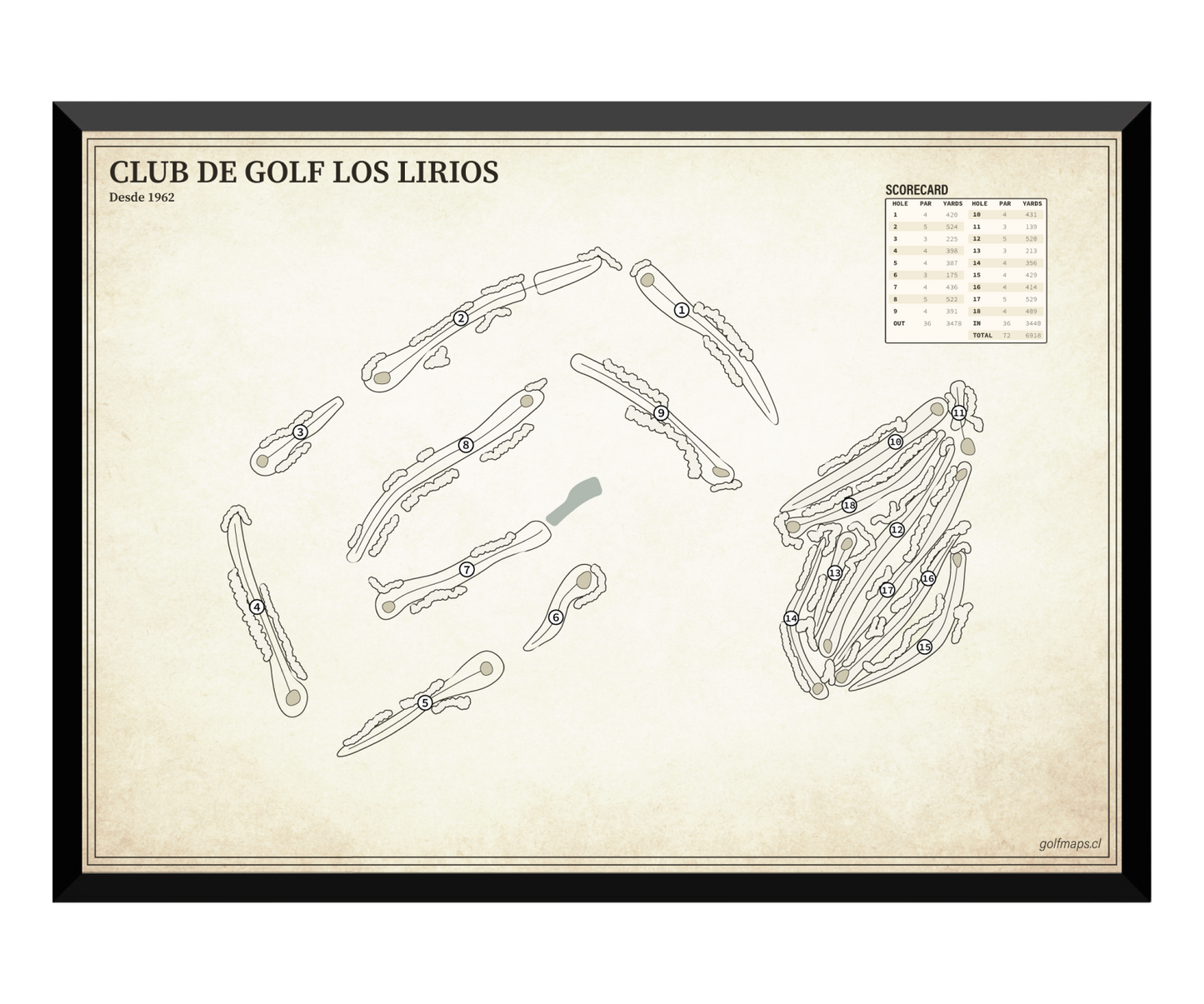 Club de Golf Los Lirios - Treasure Map Series