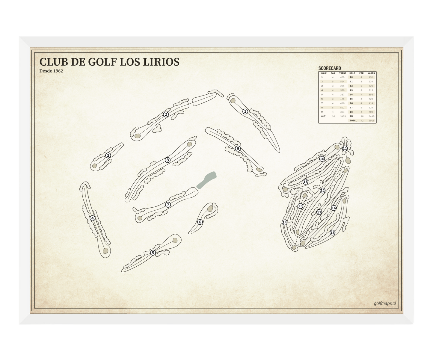 Club de Golf Los Lirios - Treasure Map Series