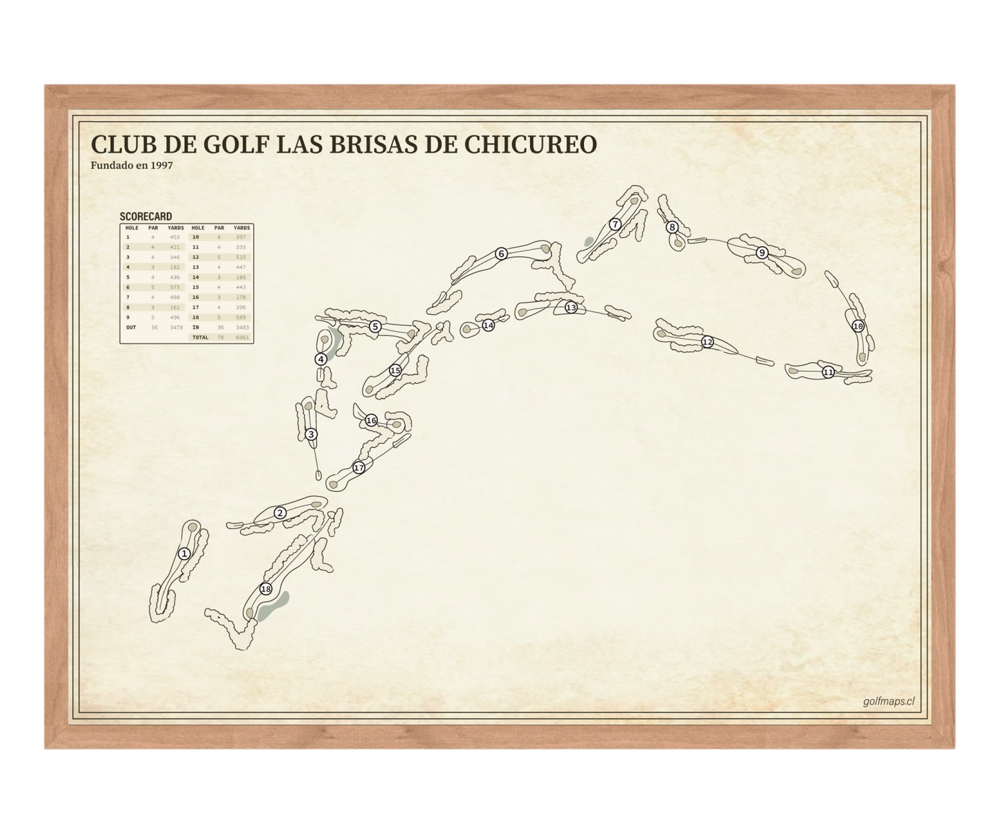 Club de Golf Las Brisas de Chicureo (Montaña) - Treasure Map Series