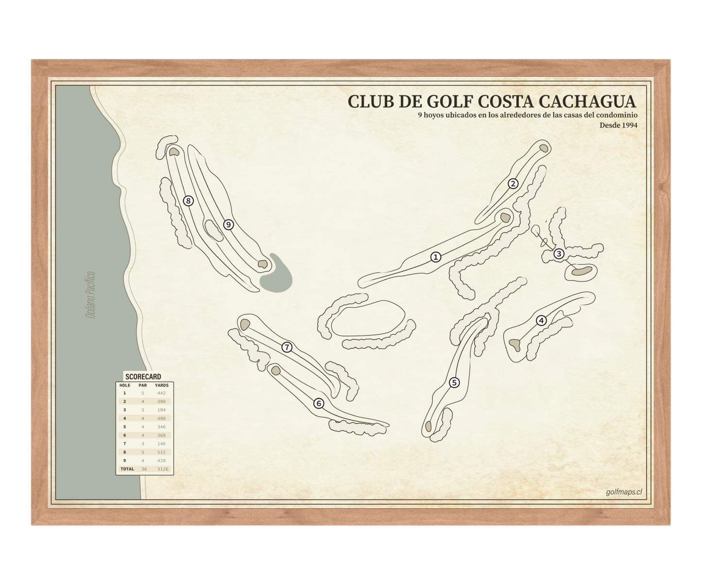 Club de Golf Costa Cachagua - Treasure Map Series