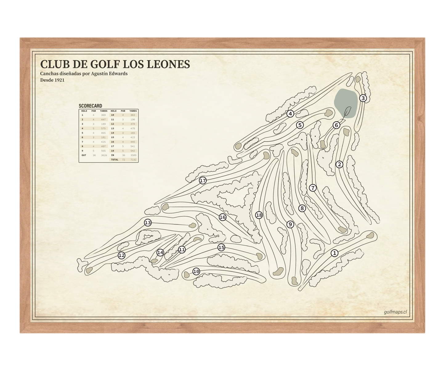 Club de Golf Los Leones - Treasure Map Series