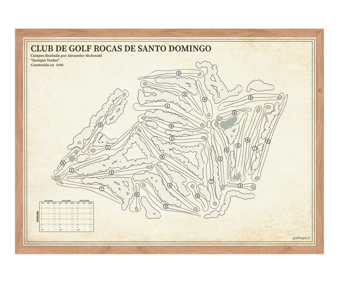 Club de Golf Rocas de Santo Domingo - Treasure Map Series