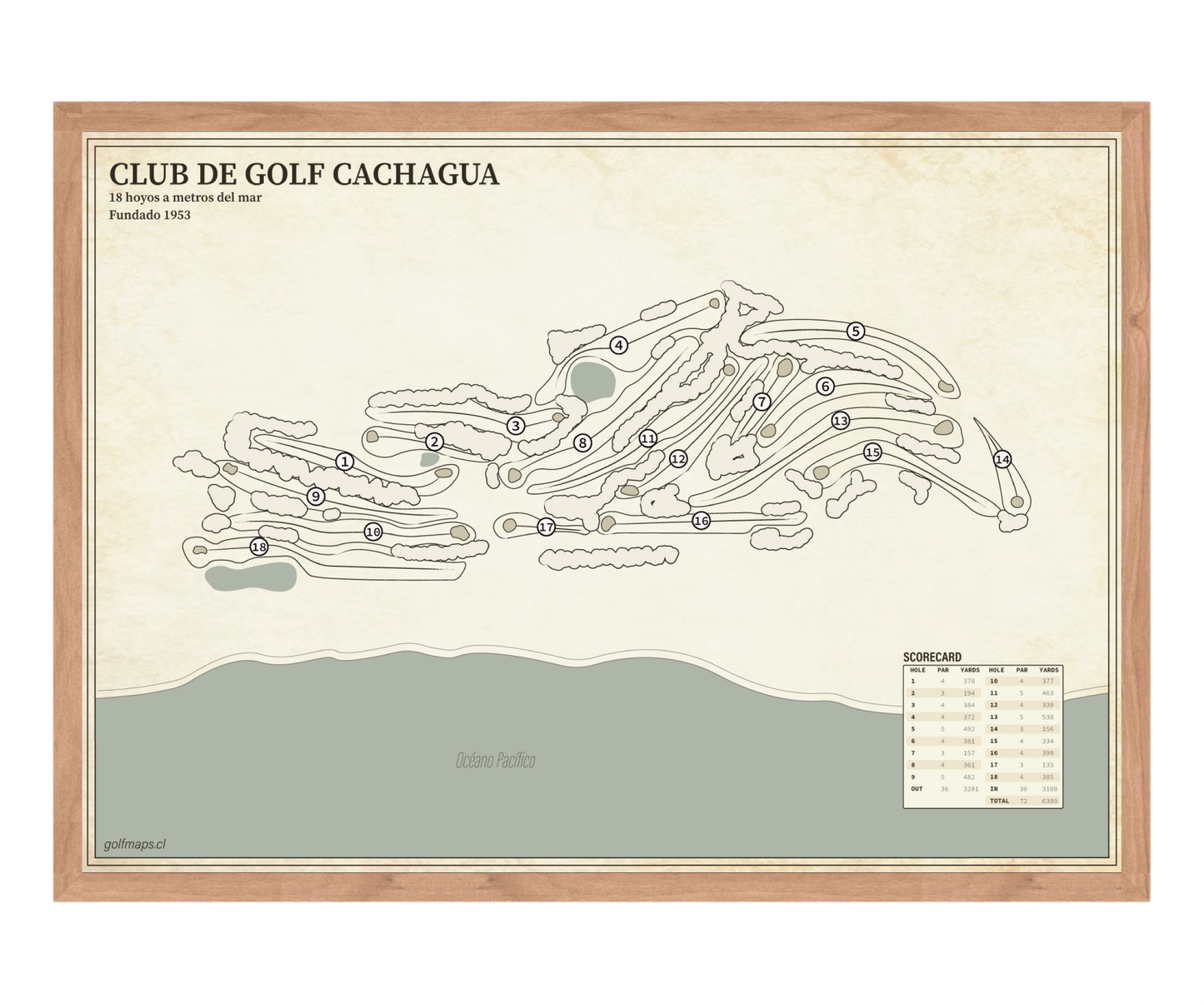 Club de Golf Cachagua - Treasure Map Series