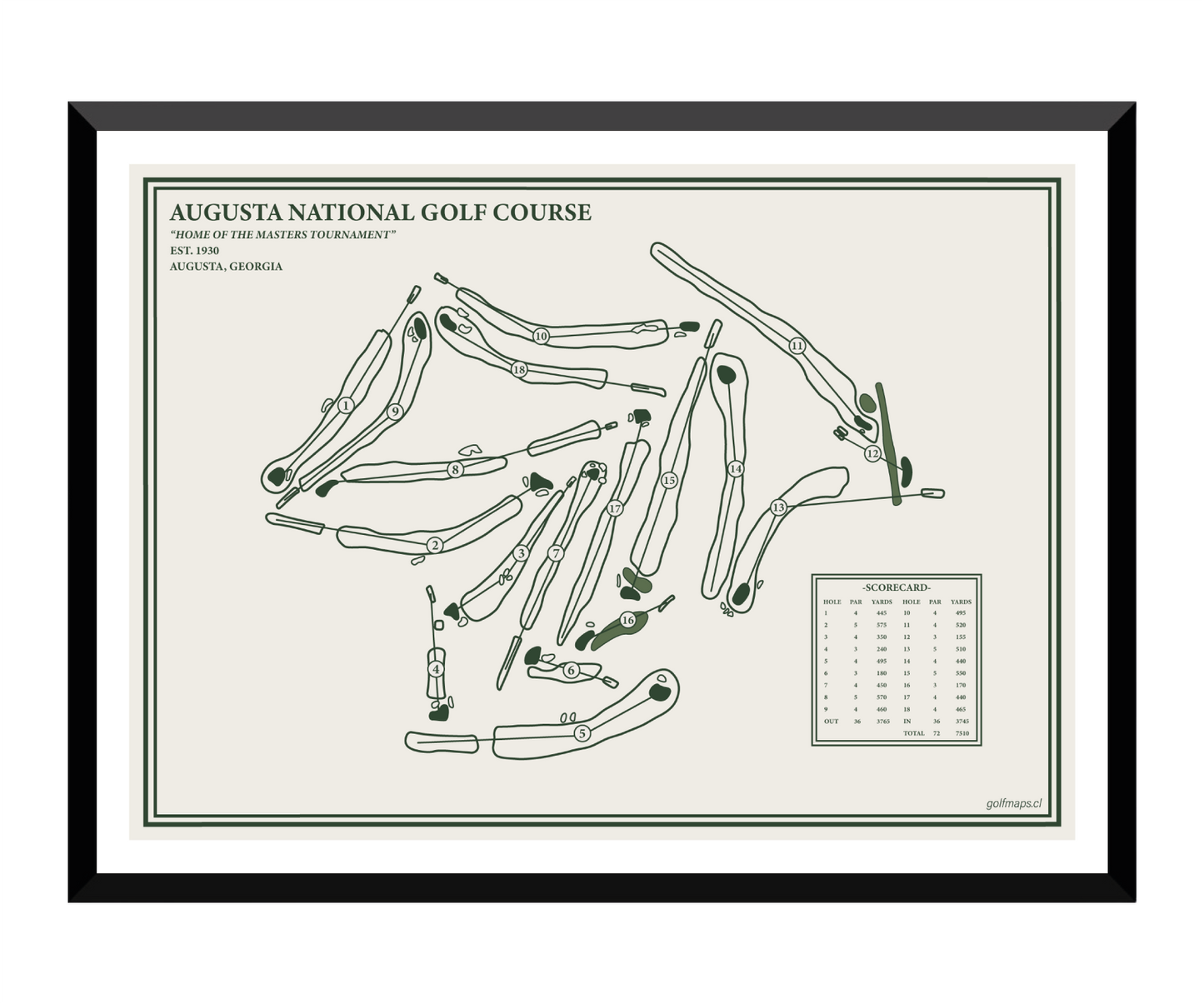 Augusta National Golf Course - Special Edition
