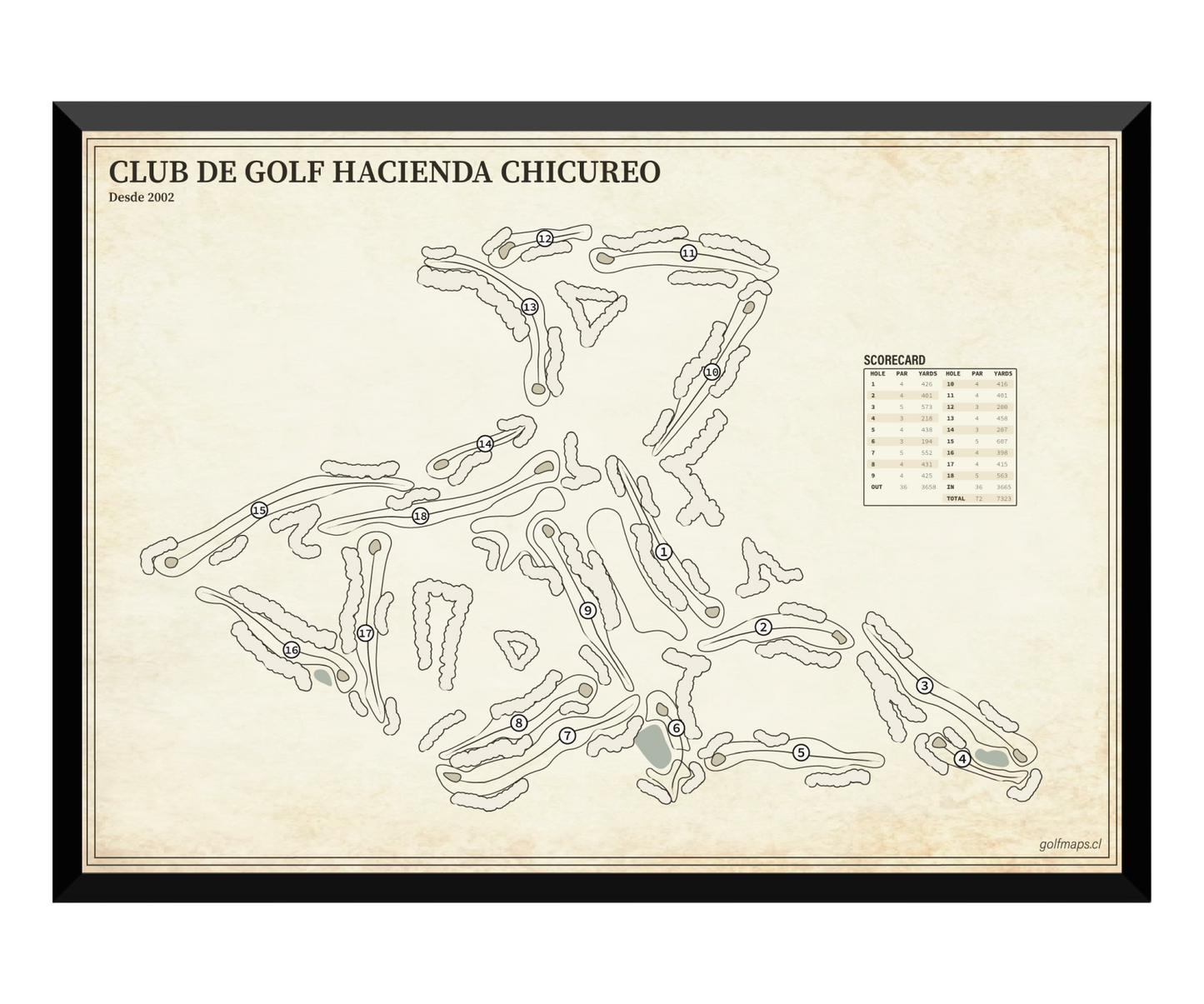 Club de Golf Hacienda Chicureo - Treasure Map Series