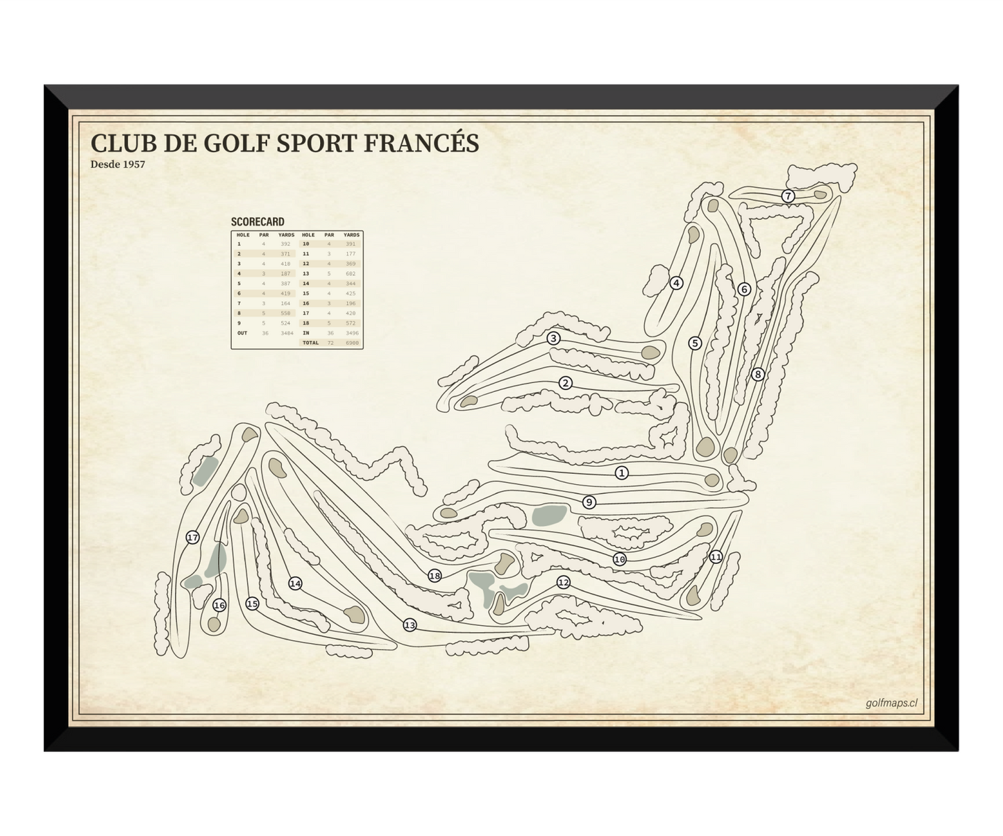 Club de Golf Sport Francés - Treasure Map Series