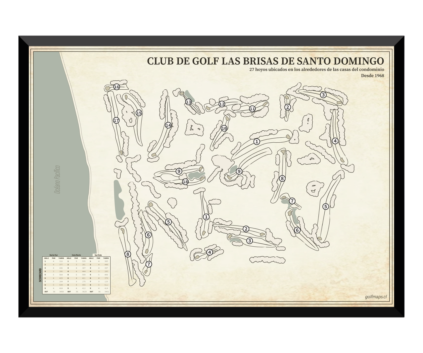 Club de Golf Las Brisas de Santo Domingo - Treasure Map Series