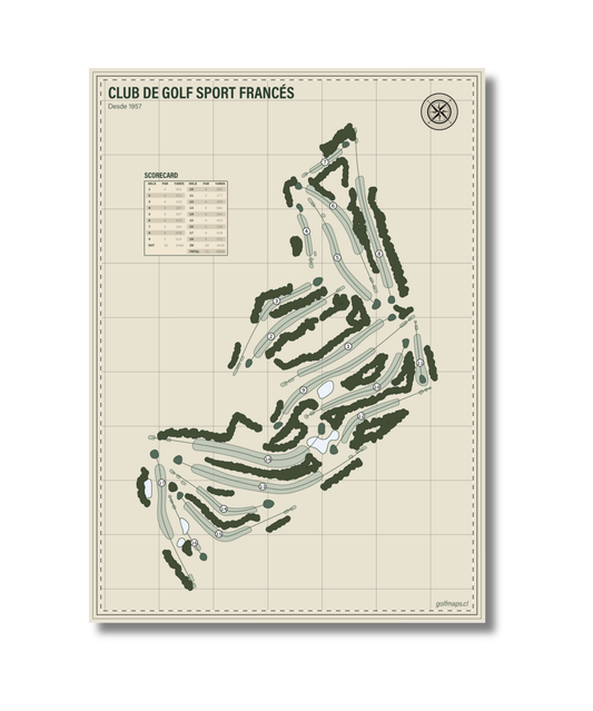 Lámina Club de Golf Sport Francés - Safari Series