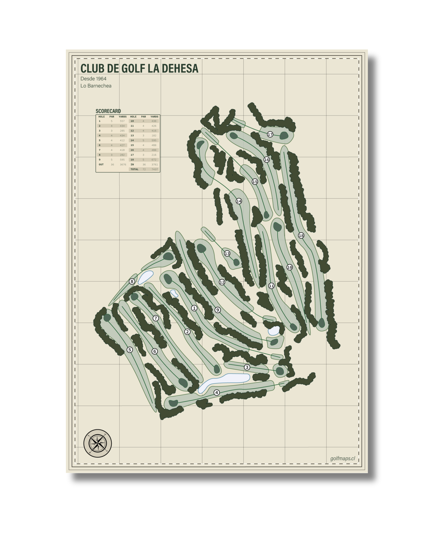 Lámina Club de Golf La Dehesa - Safari Series