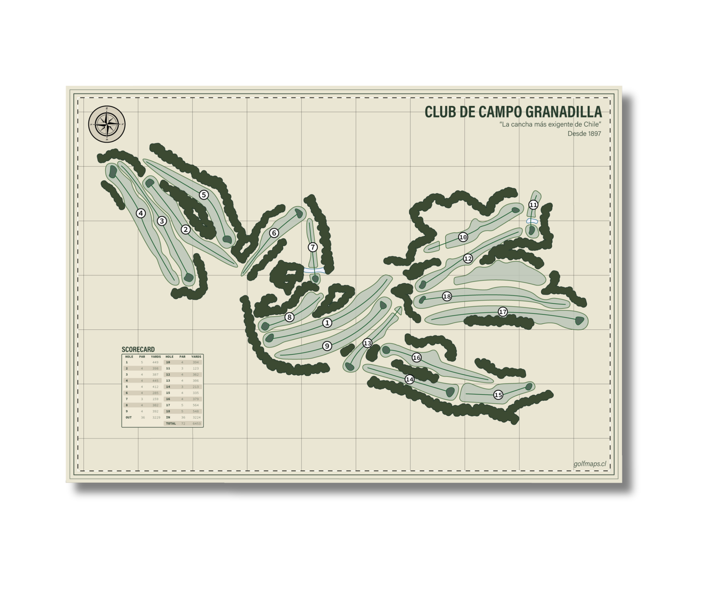 Lámina Club de Campo Granadilla - Safari Series