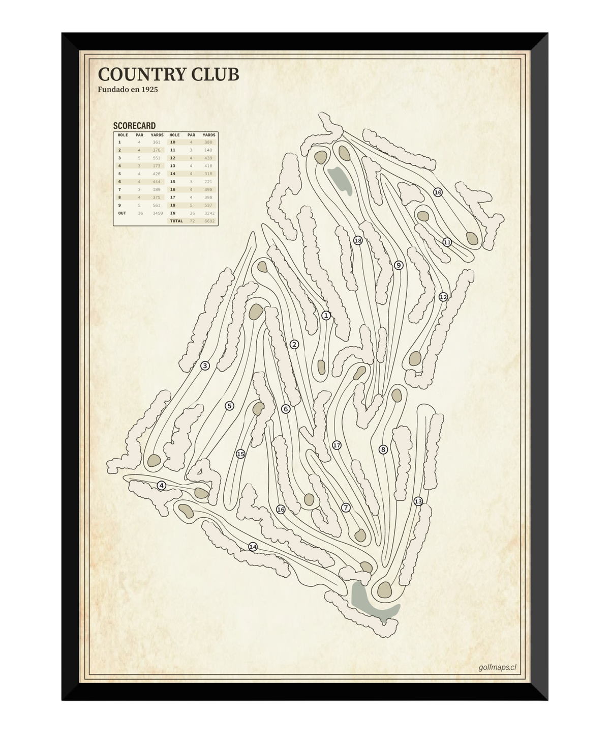 Prince of Wales Country Club - Treasure Map Series