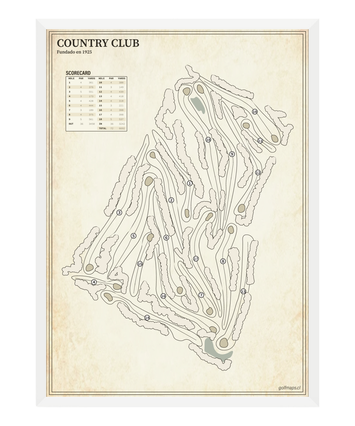 Prince of Wales Country Club - Treasure Map Series