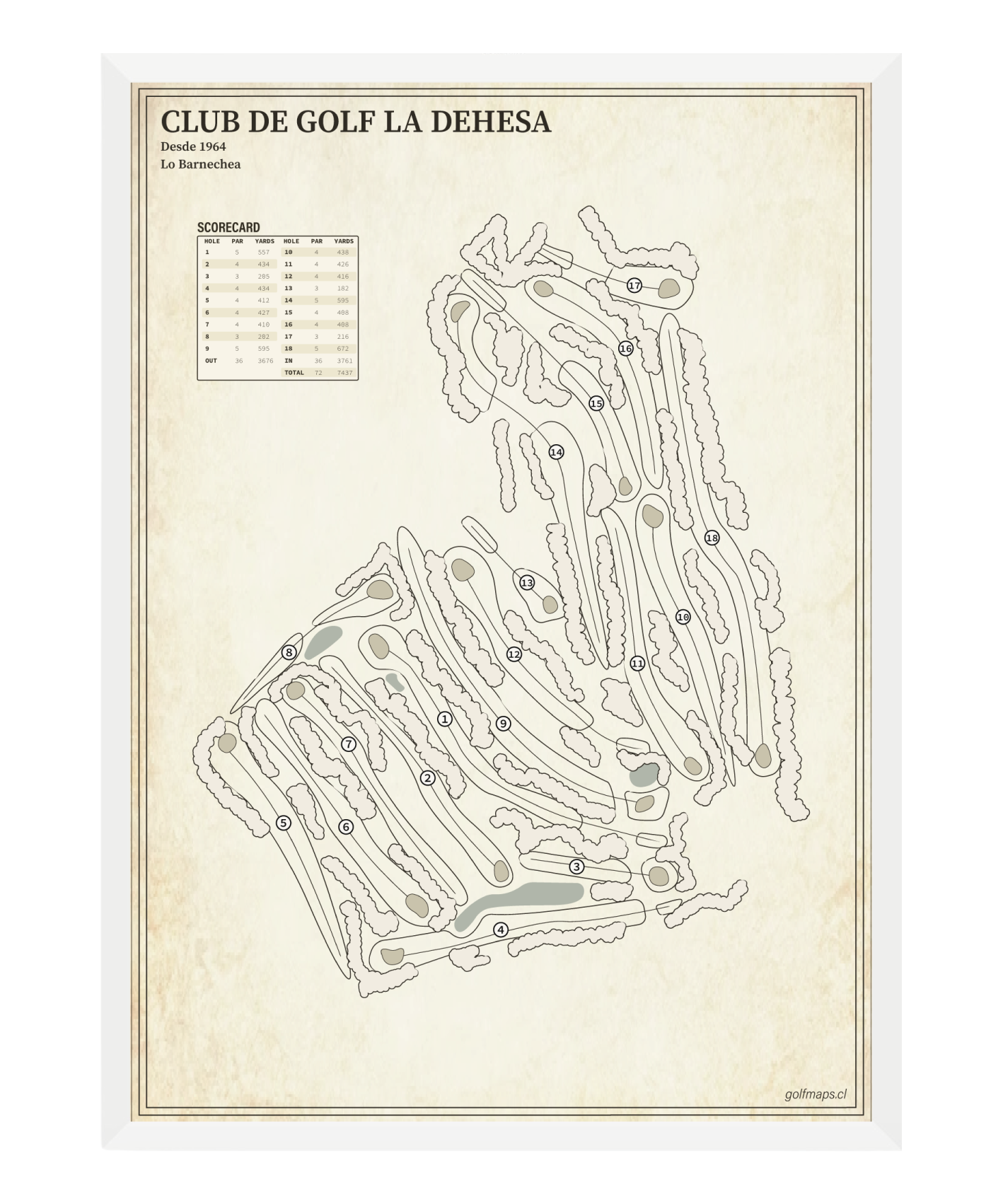 Club de Golf La Dehesa - Treasure Map Series