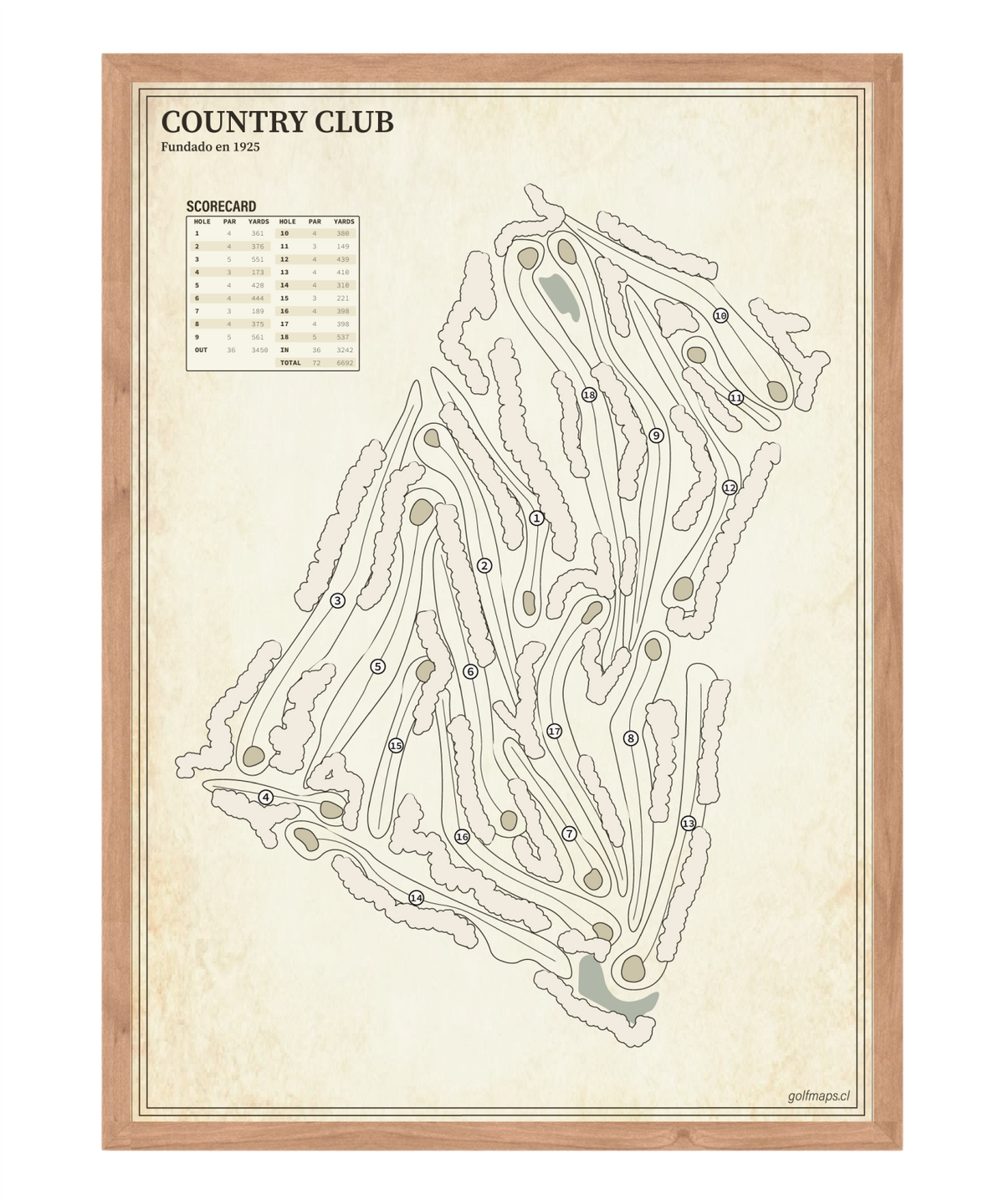 Prince of Wales Country Club - Treasure Map Series