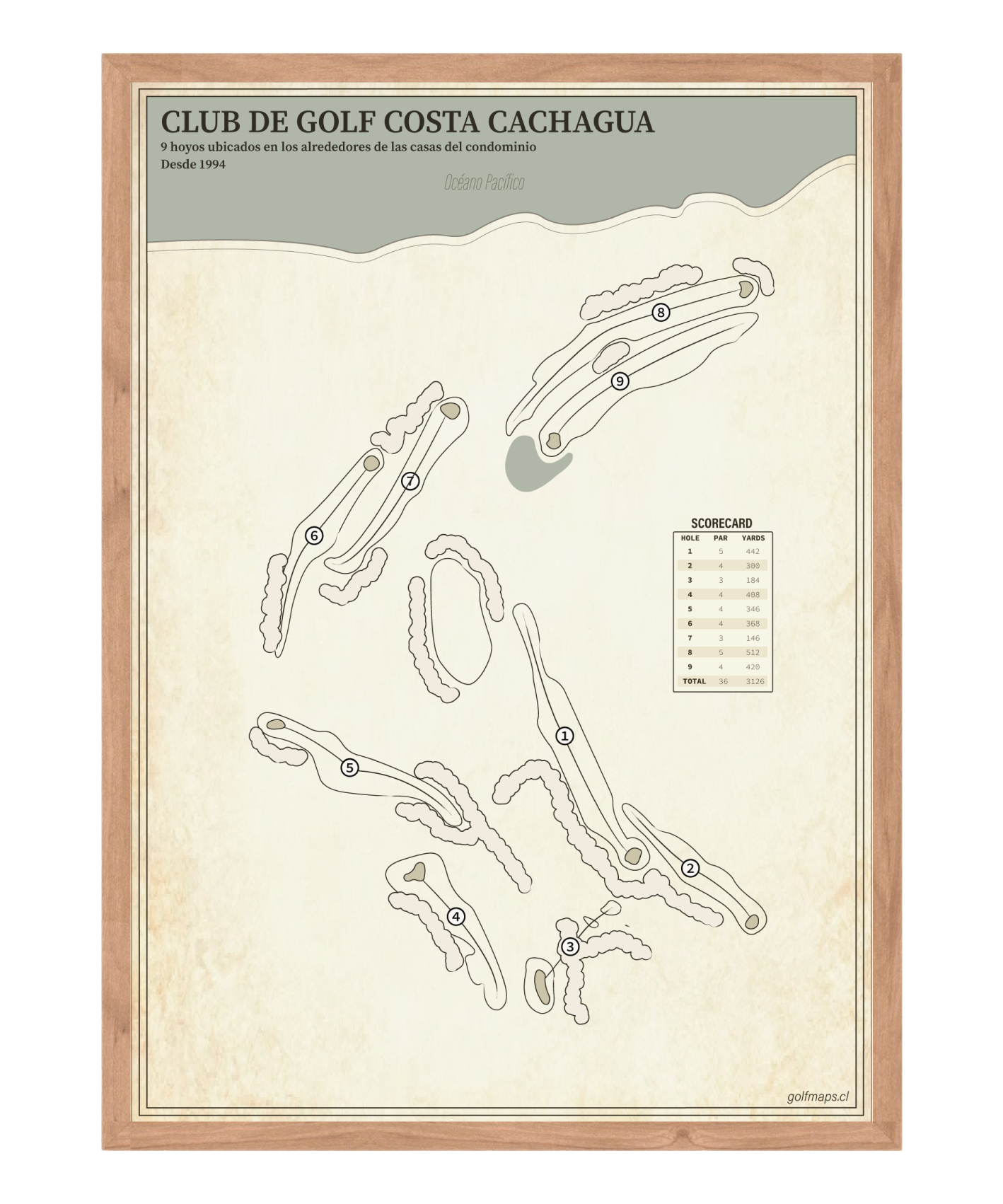 Club de Golf Costa Cachagua - Treasure Map Series