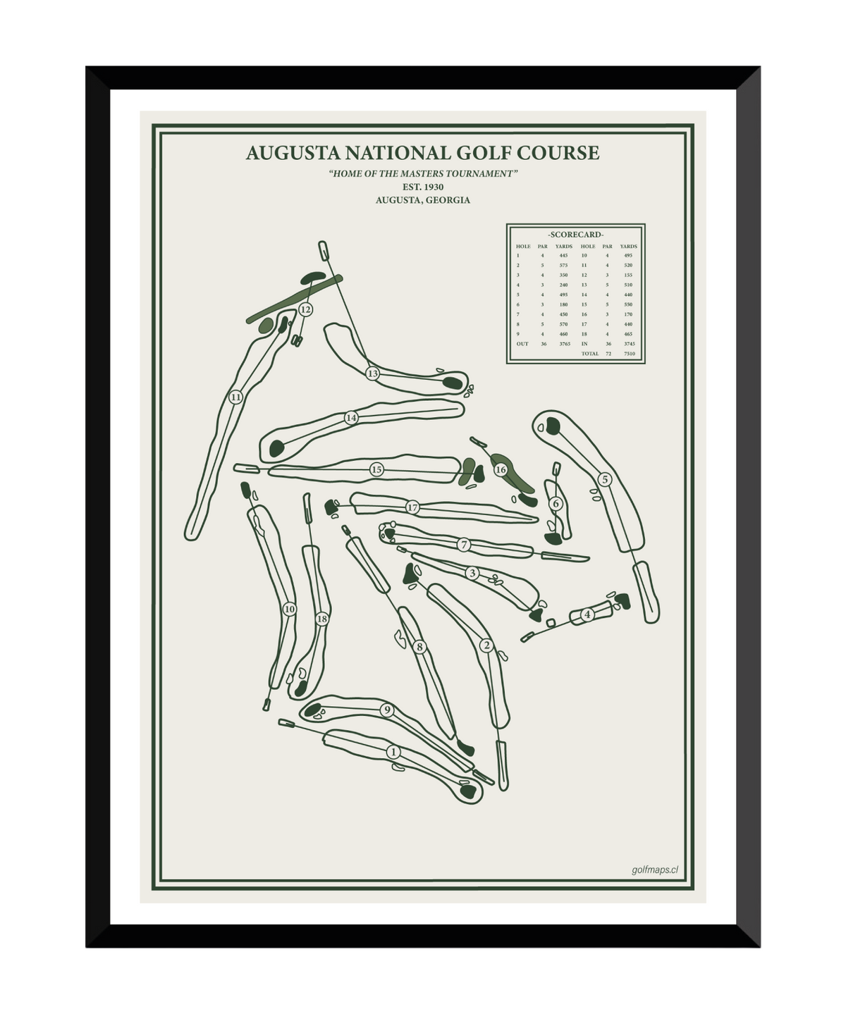 Augusta National Golf Course - Special Edition
