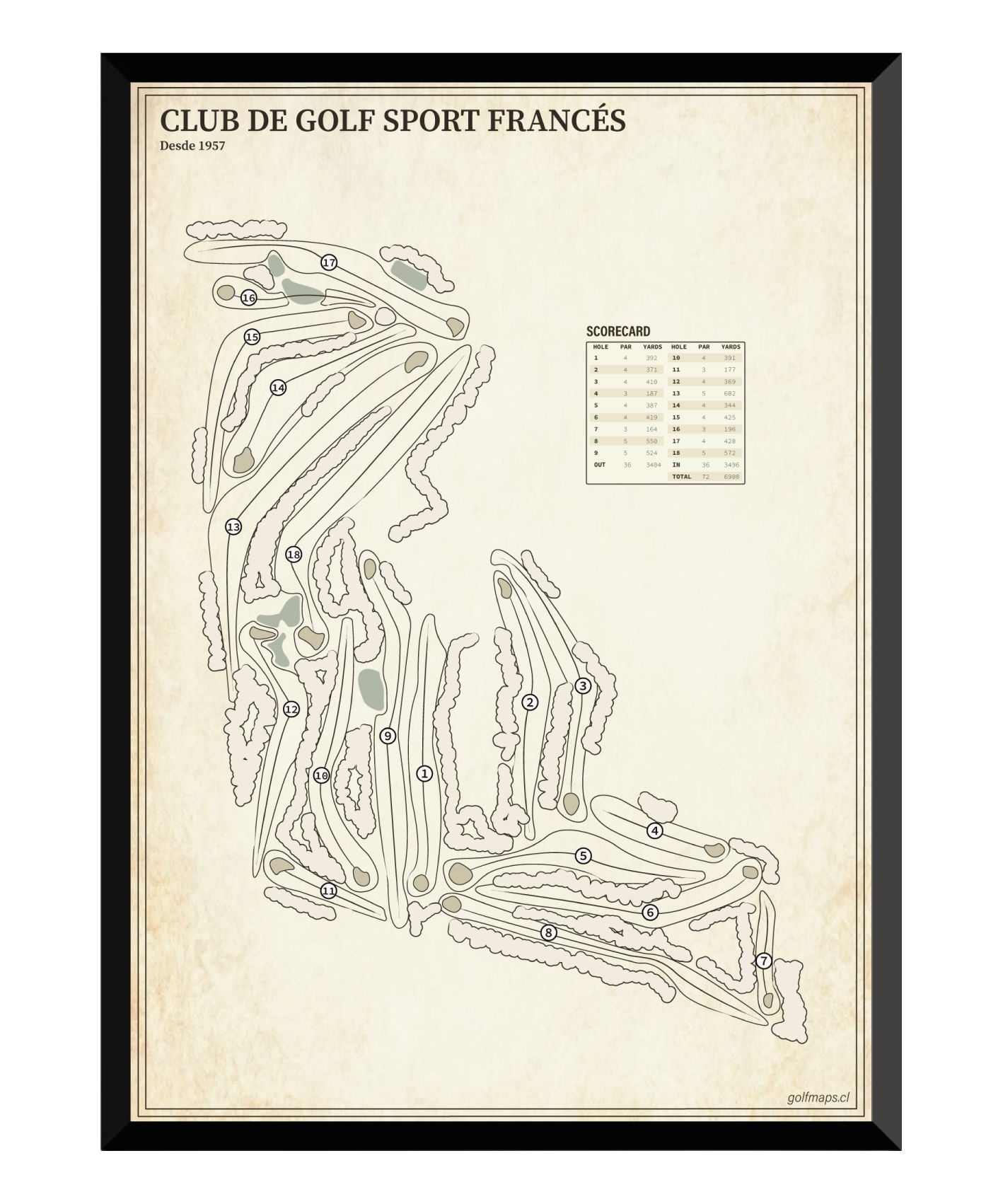 Club de Golf Sport Francés - Treasure Map Series