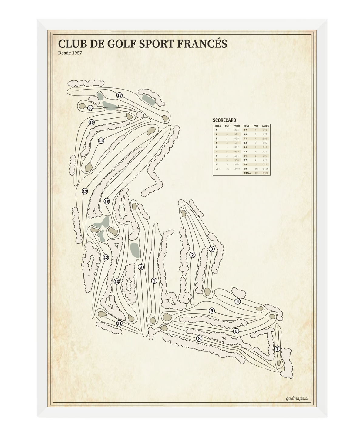 Club de Golf Sport Francés - Treasure Map Series