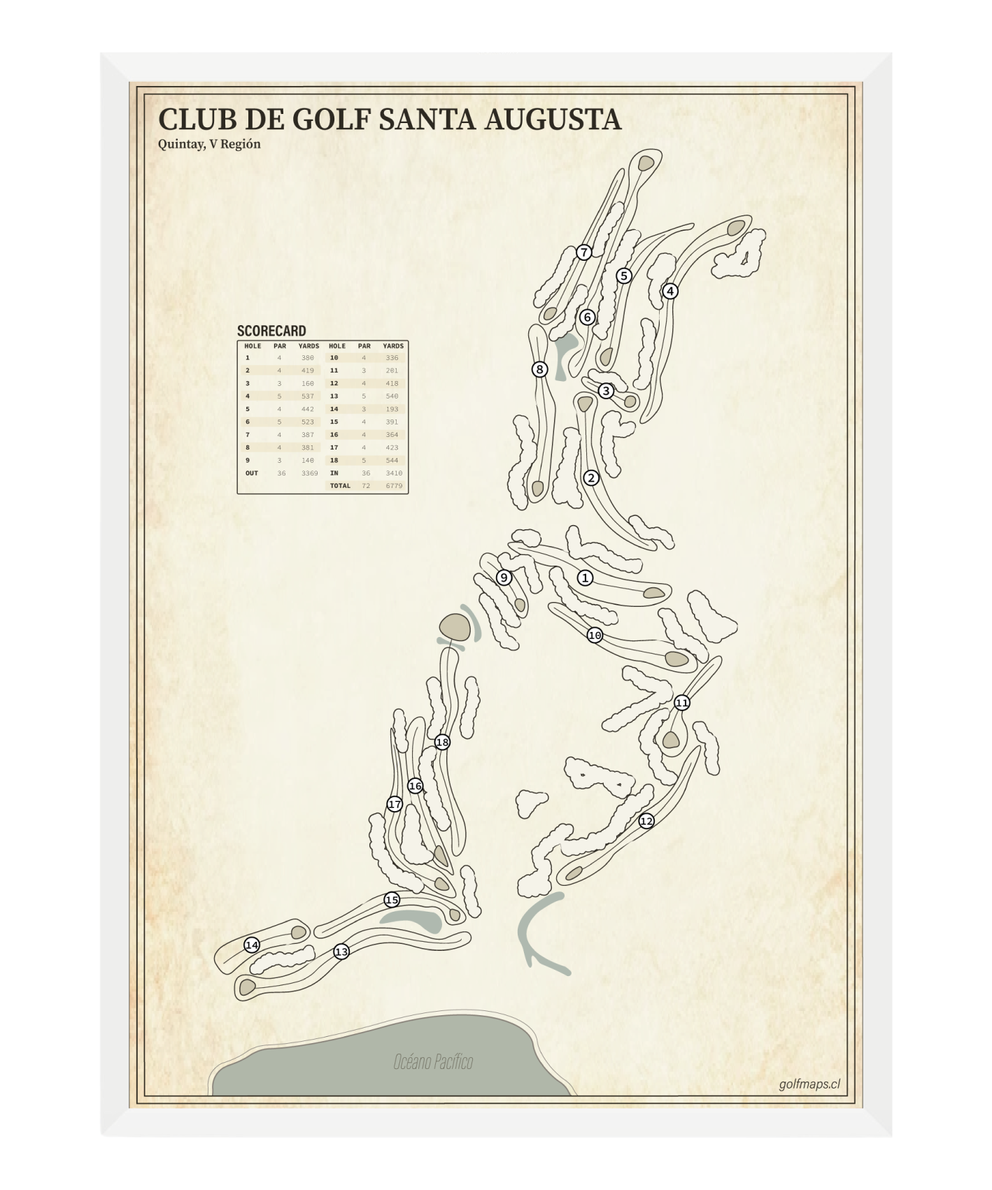 Club de Golf Santa Augusta - Treasure Map Series