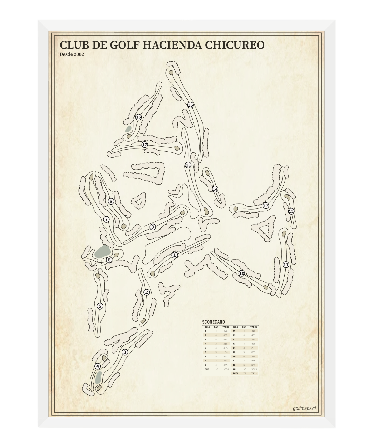 Club de Golf Hacienda Chicureo - Treasure Map Series