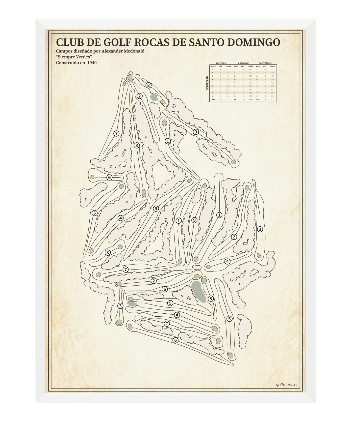 Club de Golf Rocas de Santo Domingo - Treasure Map Series