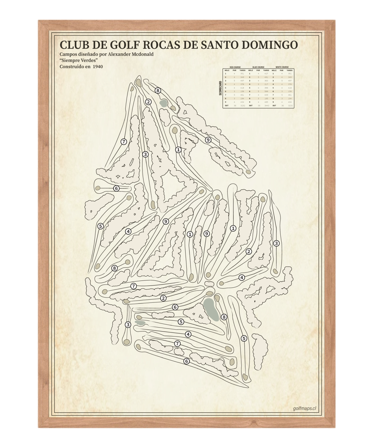 Club de Golf Rocas de Santo Domingo - Treasure Map Series