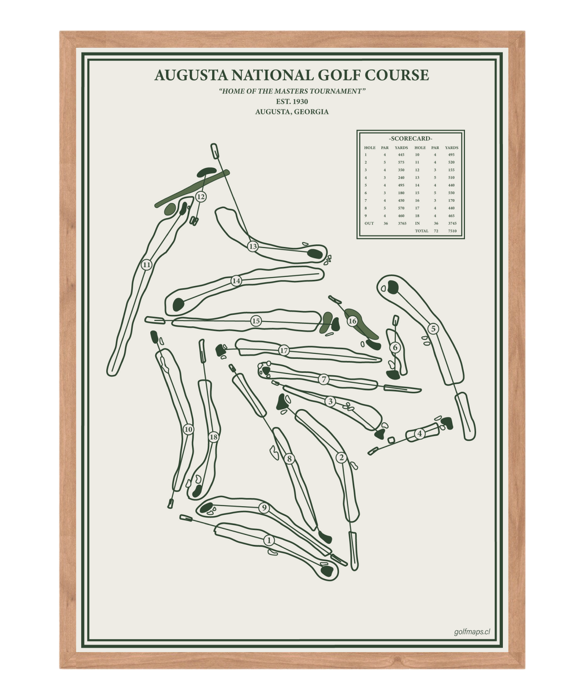 Augusta National Golf Course - Special Edition