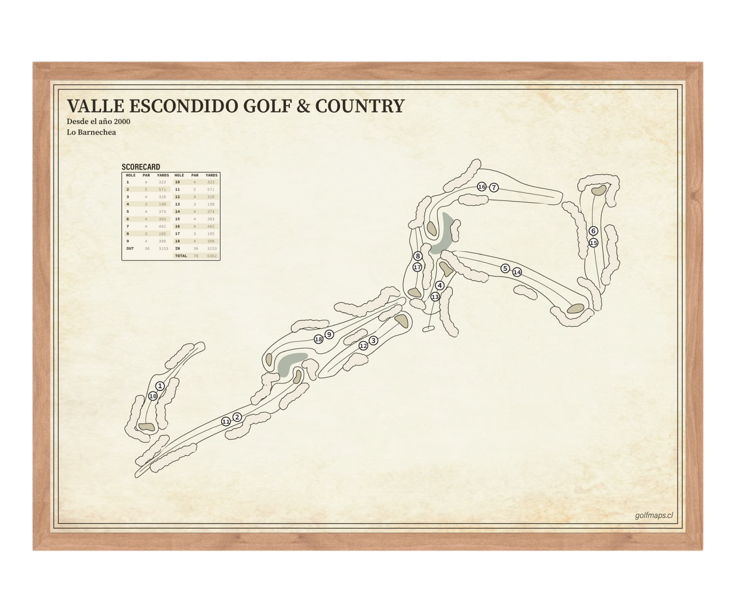 Club de golf Valle Escondido - Treasure Map Series