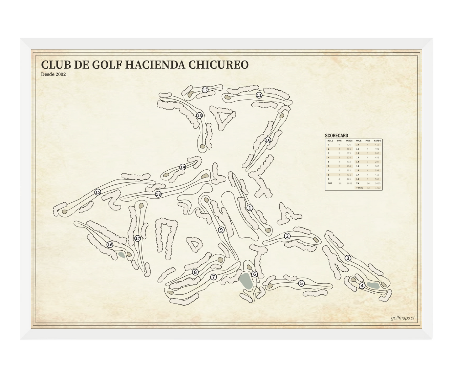 Club de Golf Hacienda Chicureo - Treasure Map Series