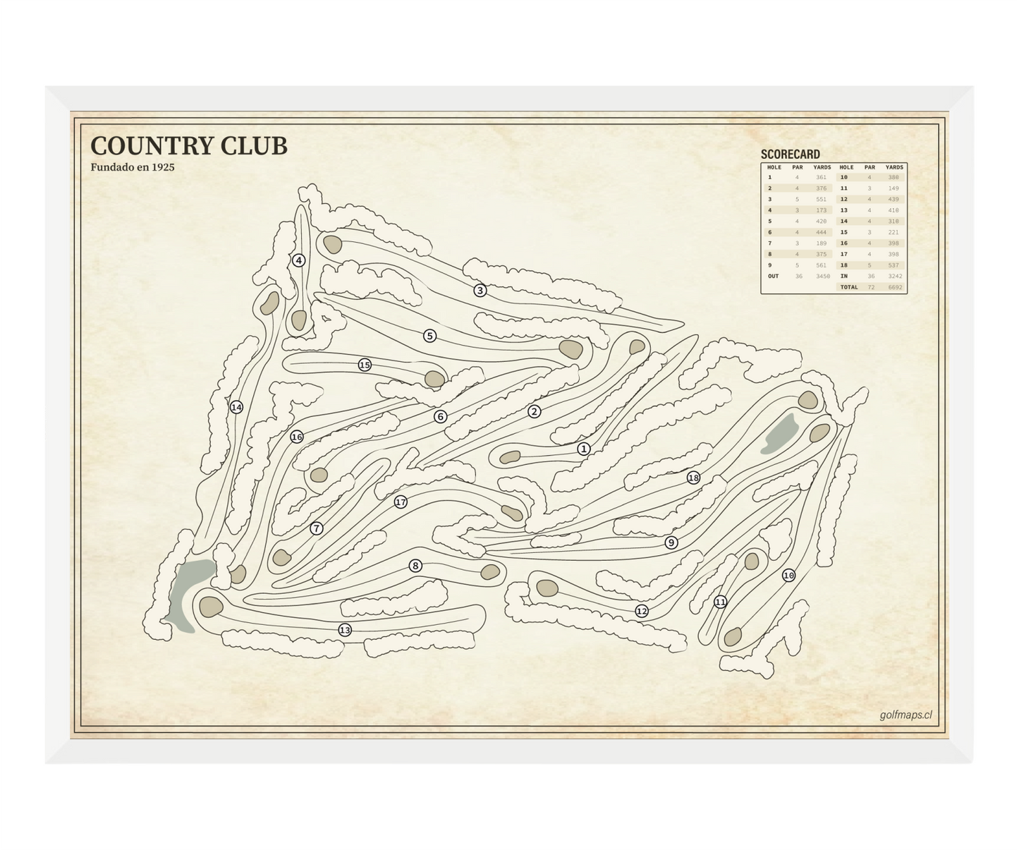 Prince of Wales Country Club - Treasure Map Series