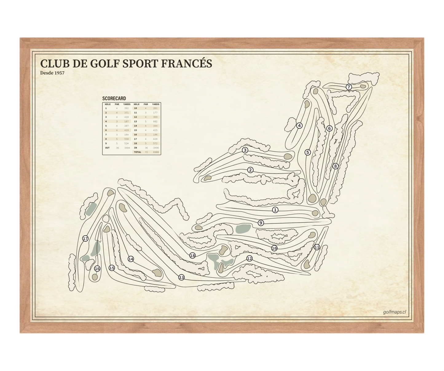 Club de Golf Sport Francés - Treasure Map Series